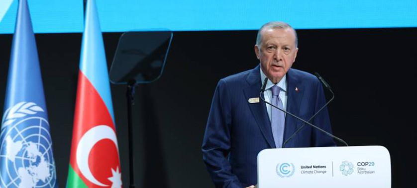 Cumhurbaşkanımız Sayın Recep Tayyip Erdoğan COP29 Liderler Zirvesi'nde İklim Değişikliğiyle Mücadele Hedeflerimizi Paylaştı