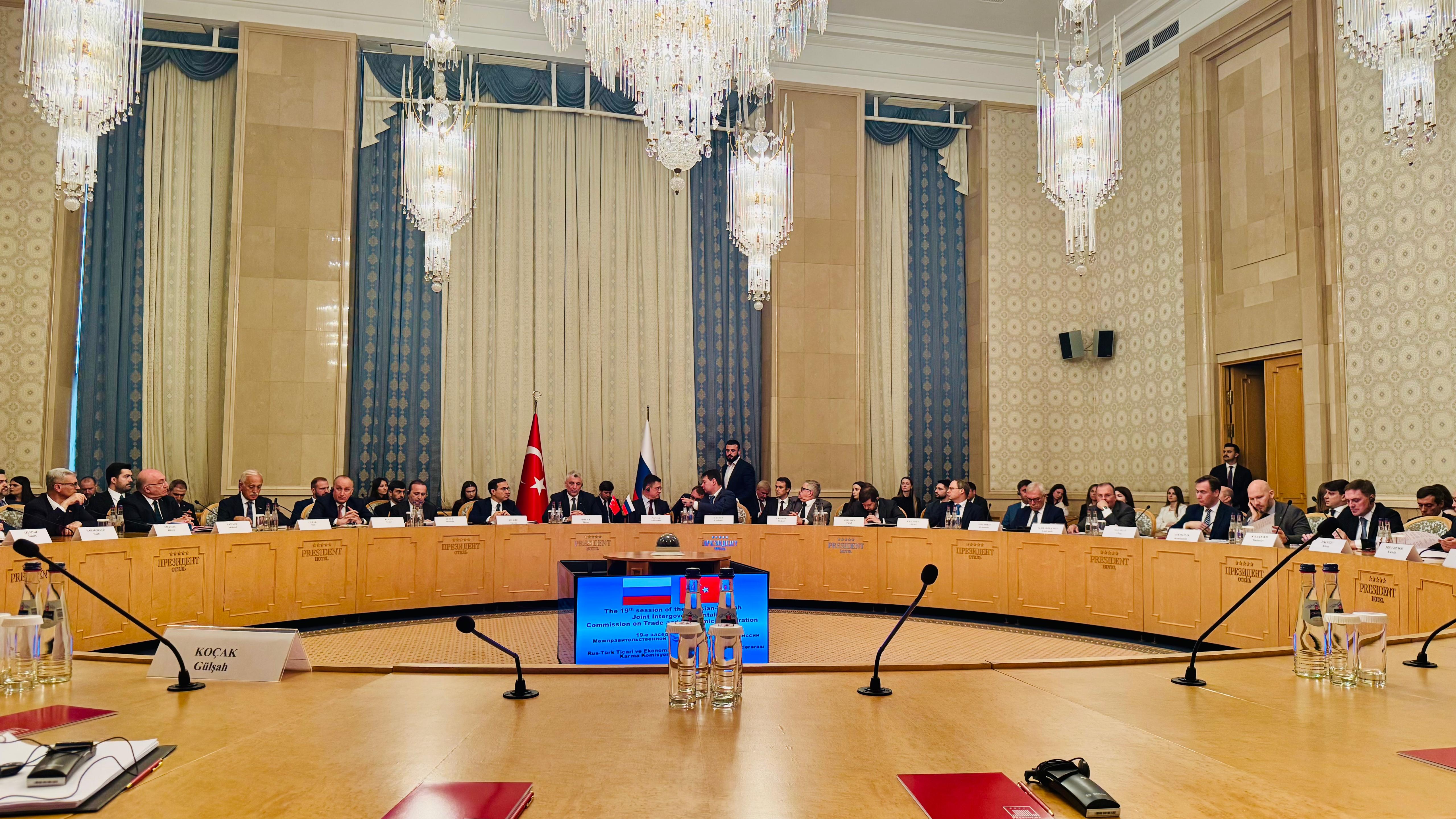 Türkiye-Rusya 19. Dönem KEK Toplantısı Moskova’da Gerçekleşti