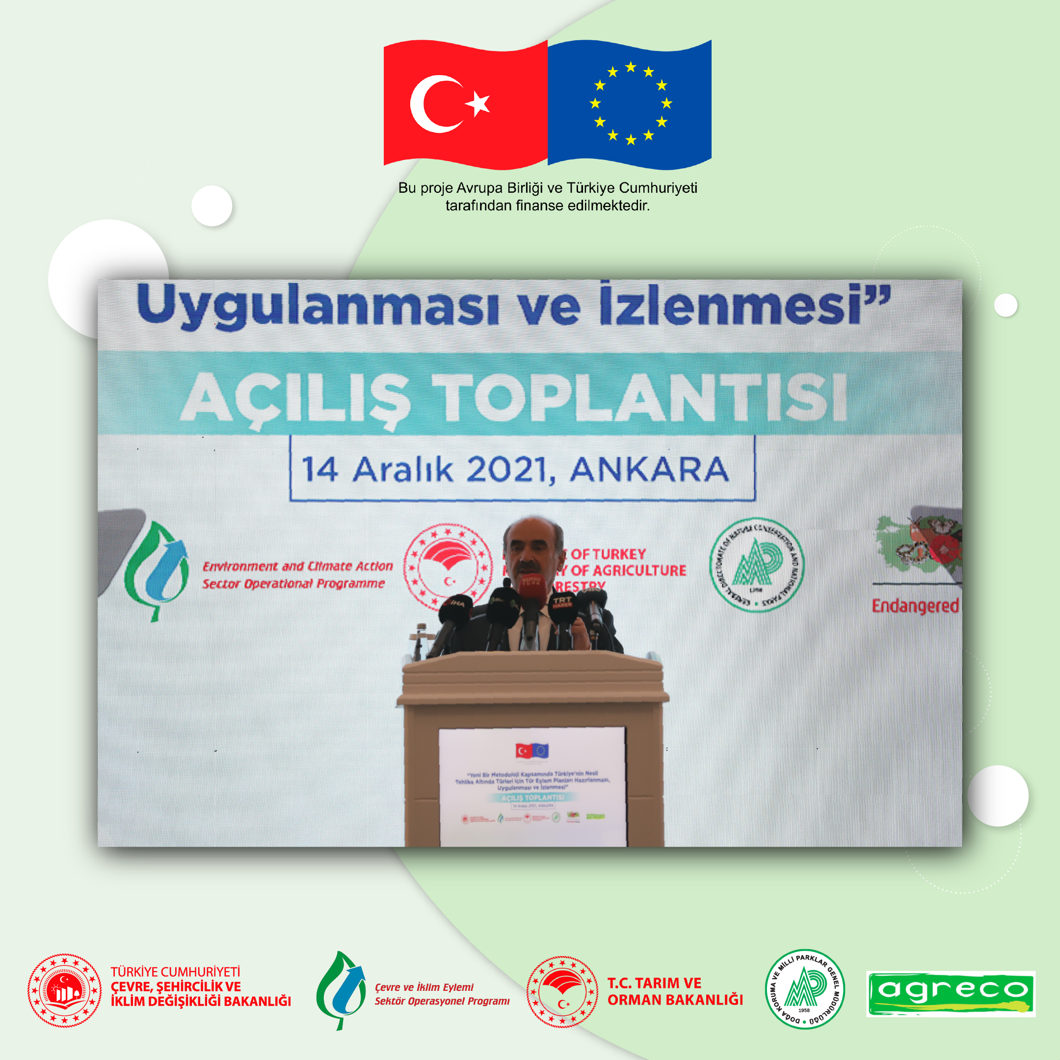 Yeni Bir Metodoloji Kapsamında Türkiye'nin Nesli Tehlike Altında Türleri için Tür Eylem Planları Hazırlanması, Uygulanması ve İzlenmesi Projesinin Açılış Toplantısı Gerçekleştirildi