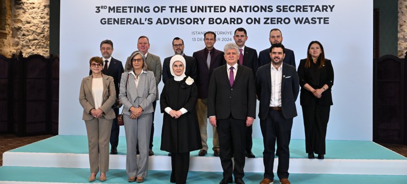 The United Nations Zero Waste Advisory Board convened in Istanbul under the leadership of First Lady Emine Erdoğan.