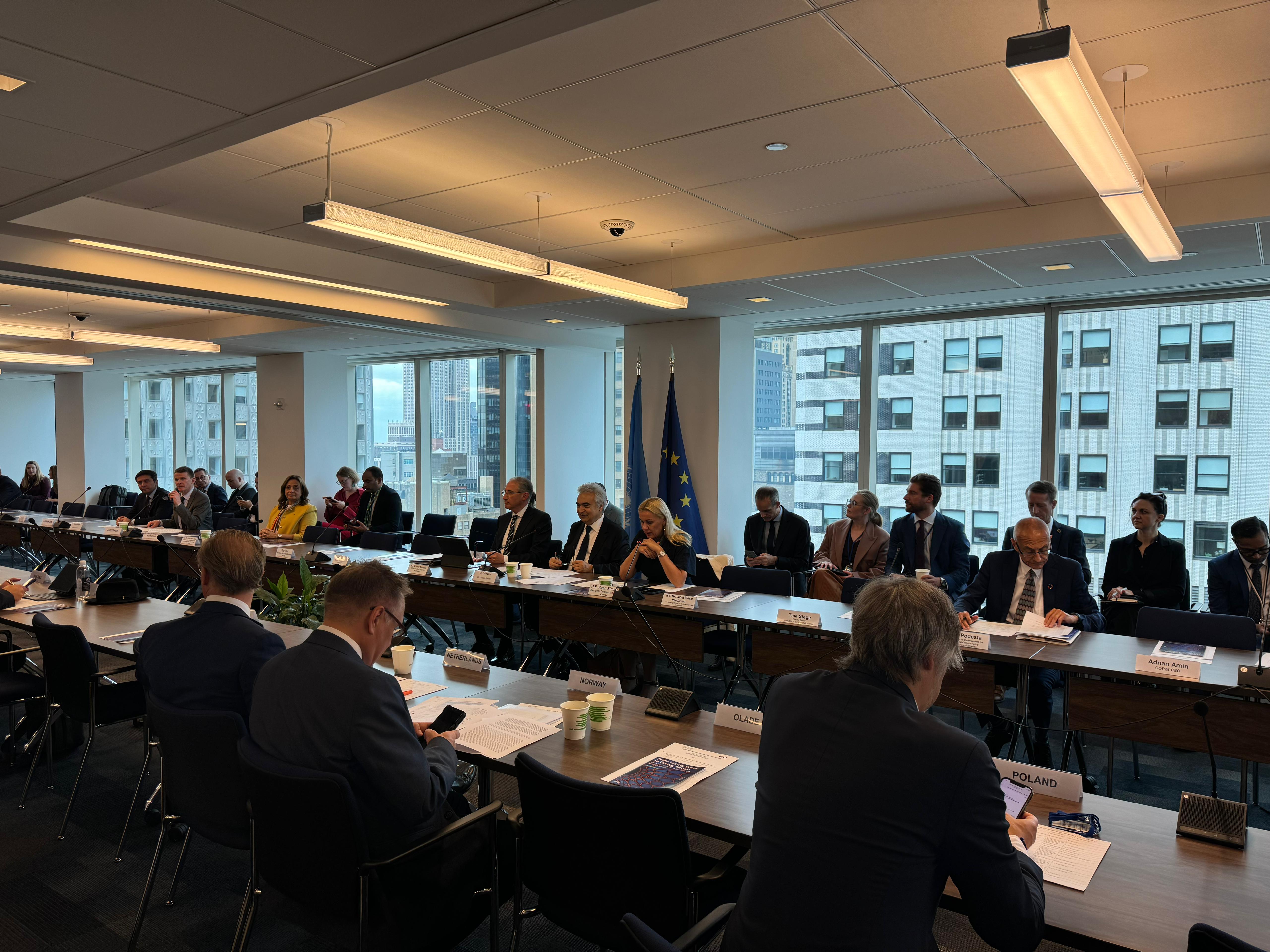 Deputy Minister of Environment, Urbanization and Climate Change Ms. Fatma Varank Participated in the High-Level Energy Transition Dialogue Meeting