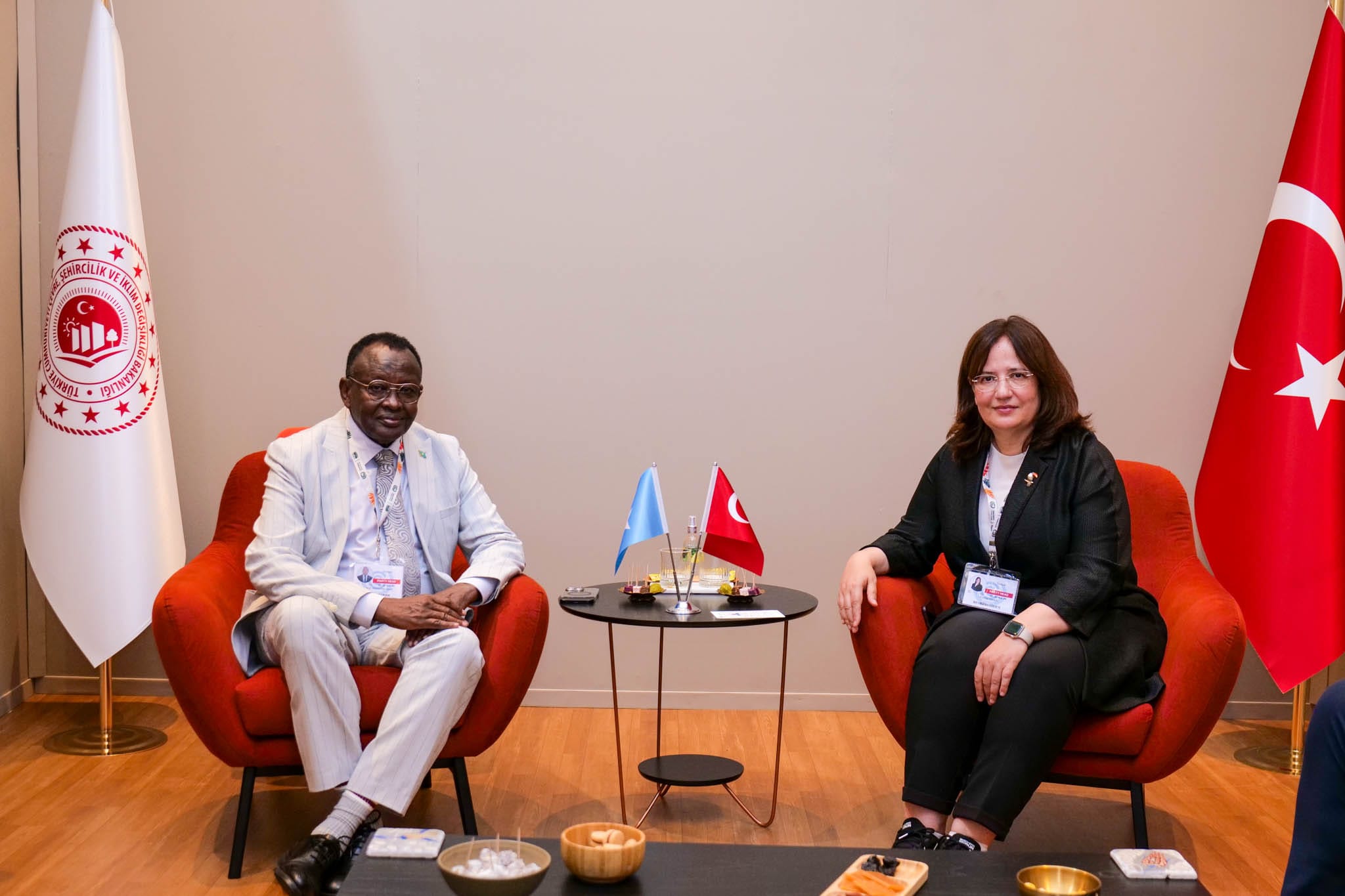 Deputy Minister Ms. Fatma Varank Holds a Bilateral Meeting with Somali Minister of Environment and Climate Change Bashir Mohamed Jama