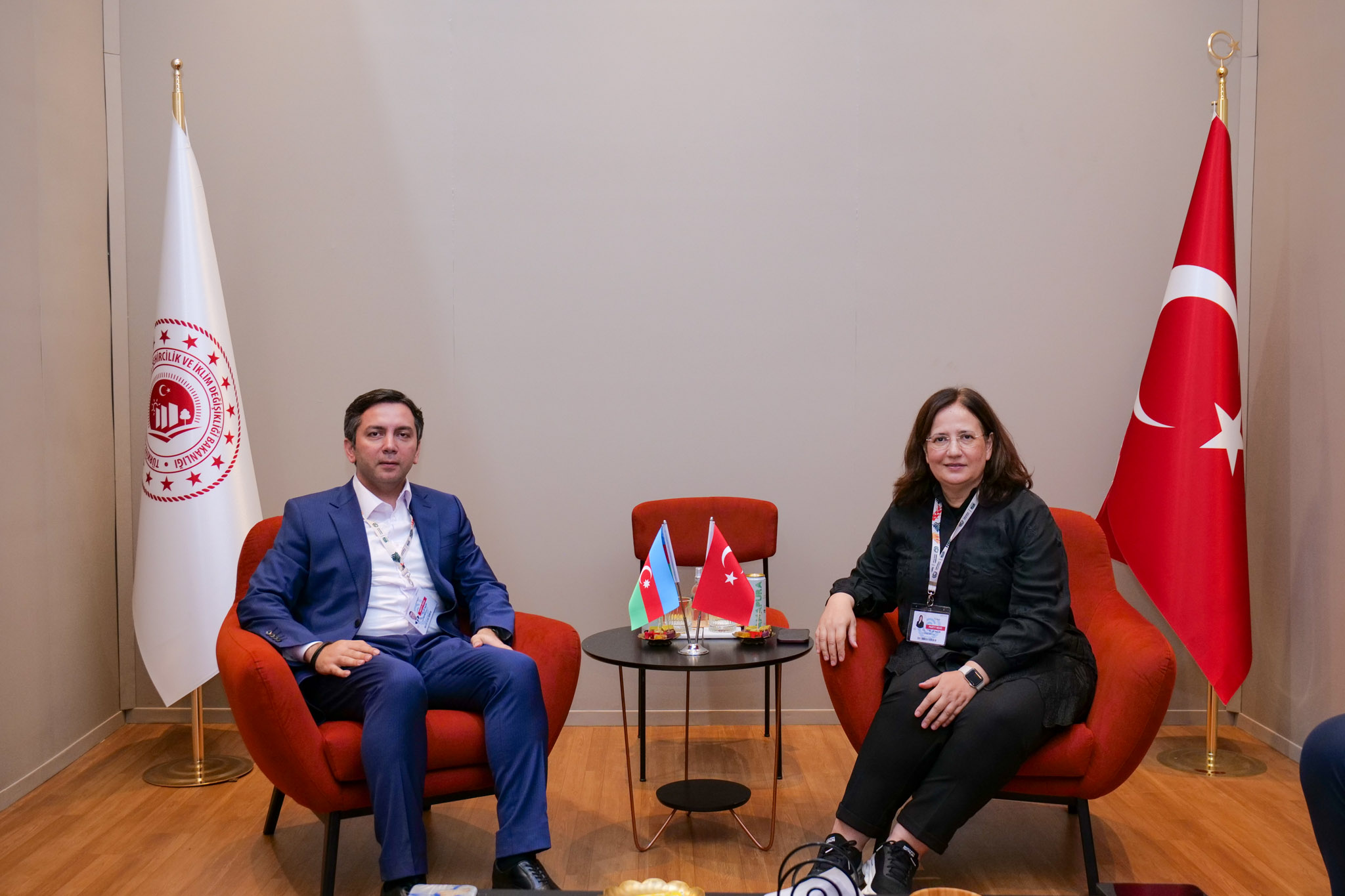 Deputy Minister Fatma Varank Hosted Azerbaijan’s Deputy Foreign Minister Yalçın Rafayev at the Türkiye Pavilion