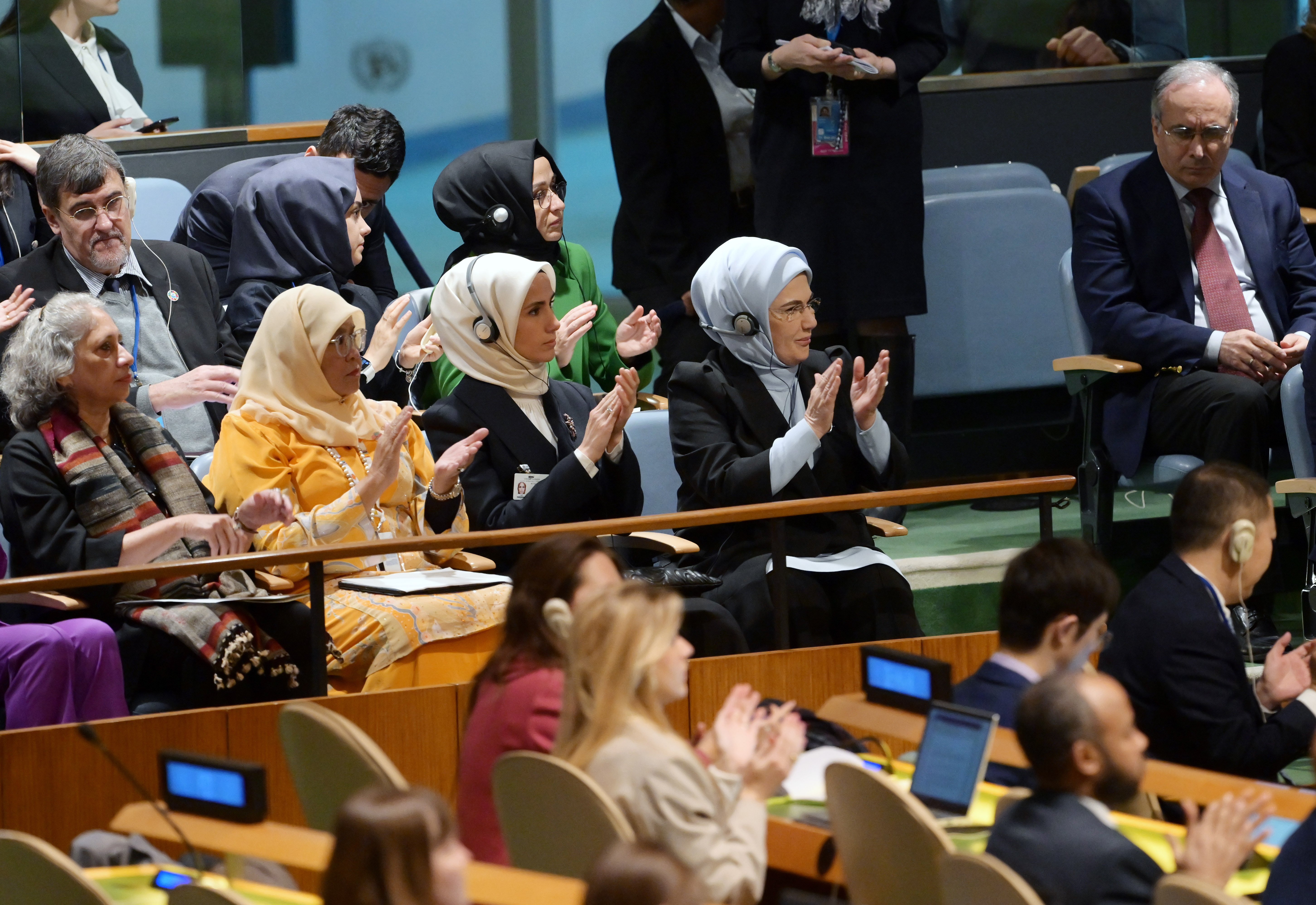 Emine Erdoğan spoke at the UN General Assembly Zero Waste Special Session.