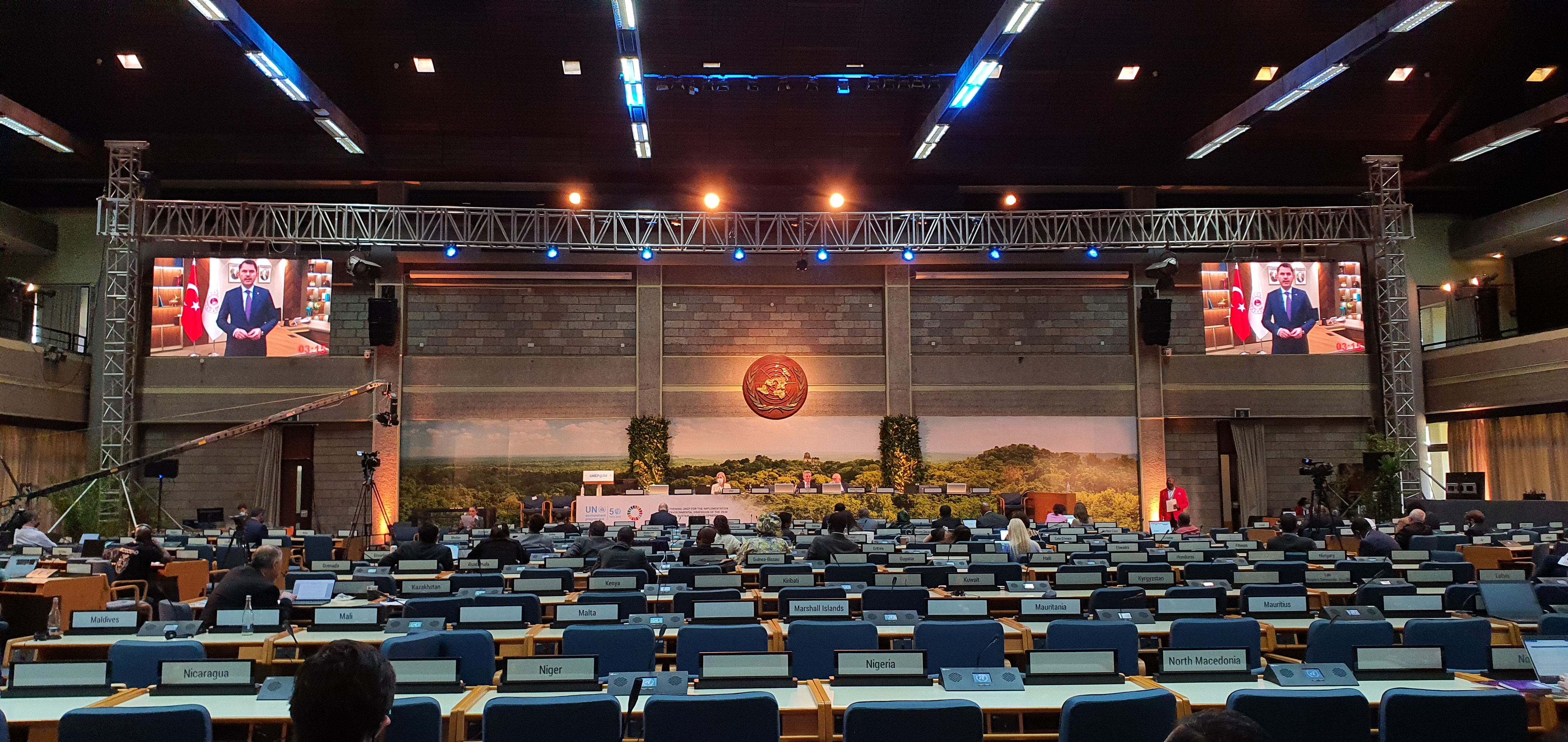 Minister Murat Kurum is the 50th president of UNEP participated in celebration events of the year by video message