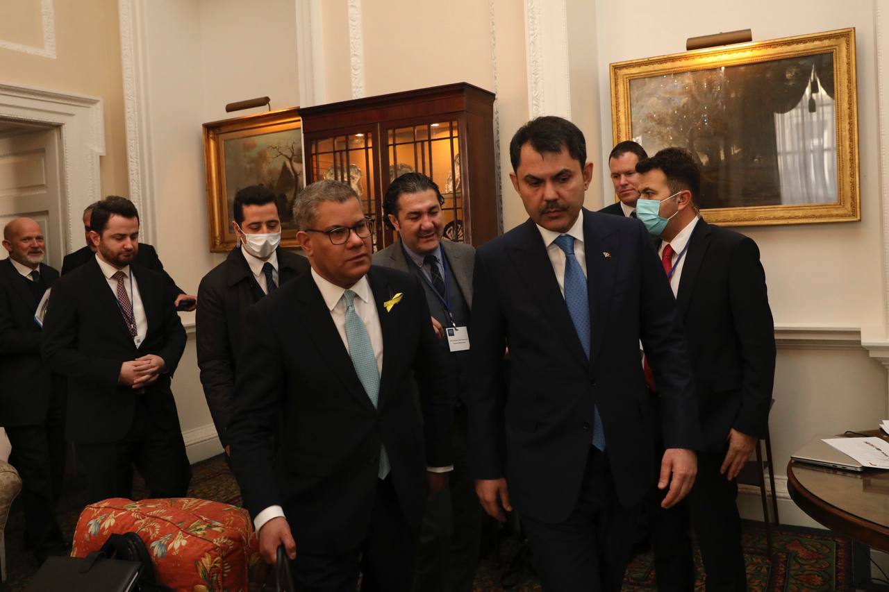 Minister Murat Kurum met with COP26 President Alok Sharma in London