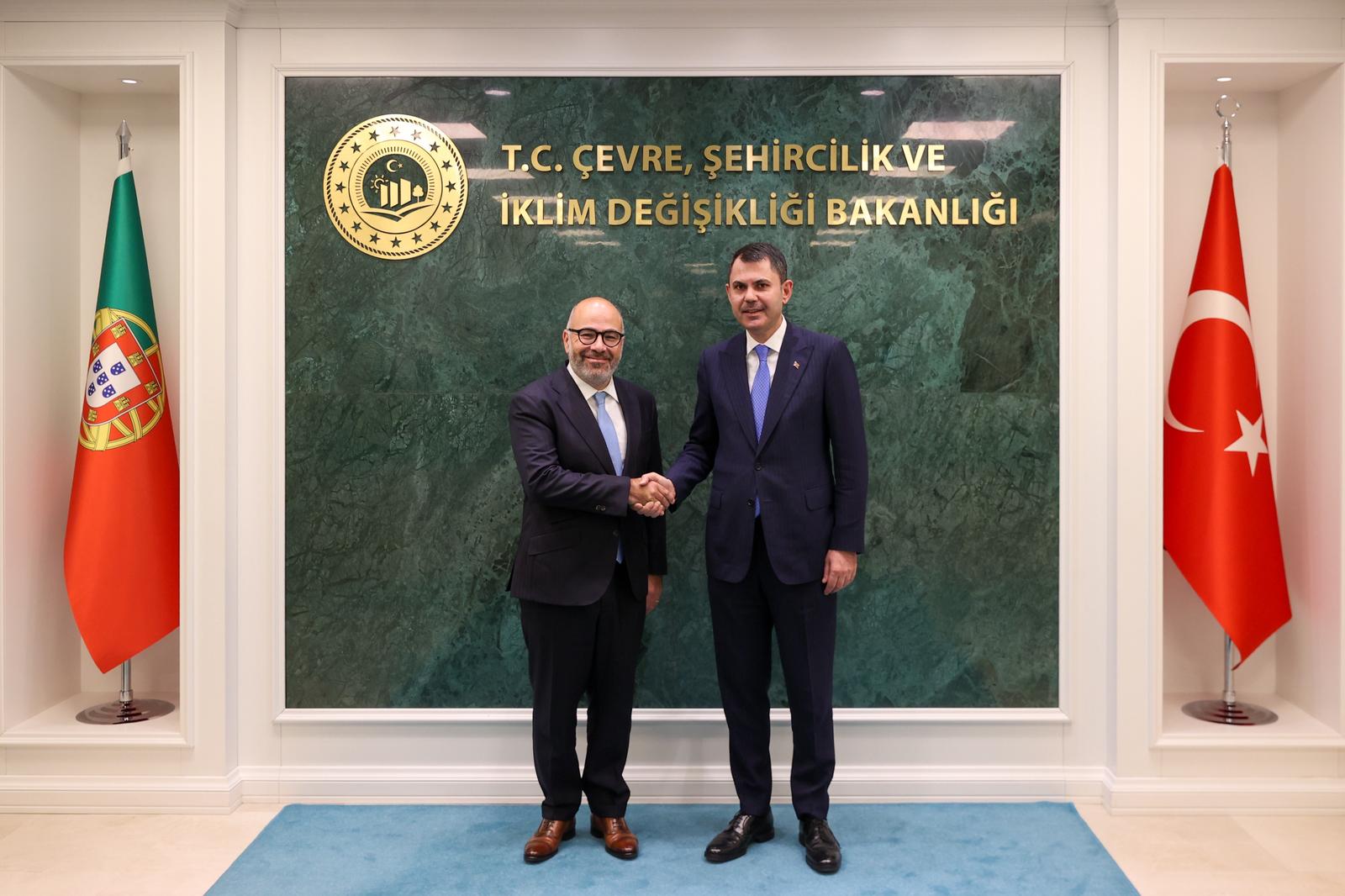Minister Murat Kurum Met with H.E. Miguel Pinto Luz, Minister of Infrastructure and Housing of the Portuguese Republic