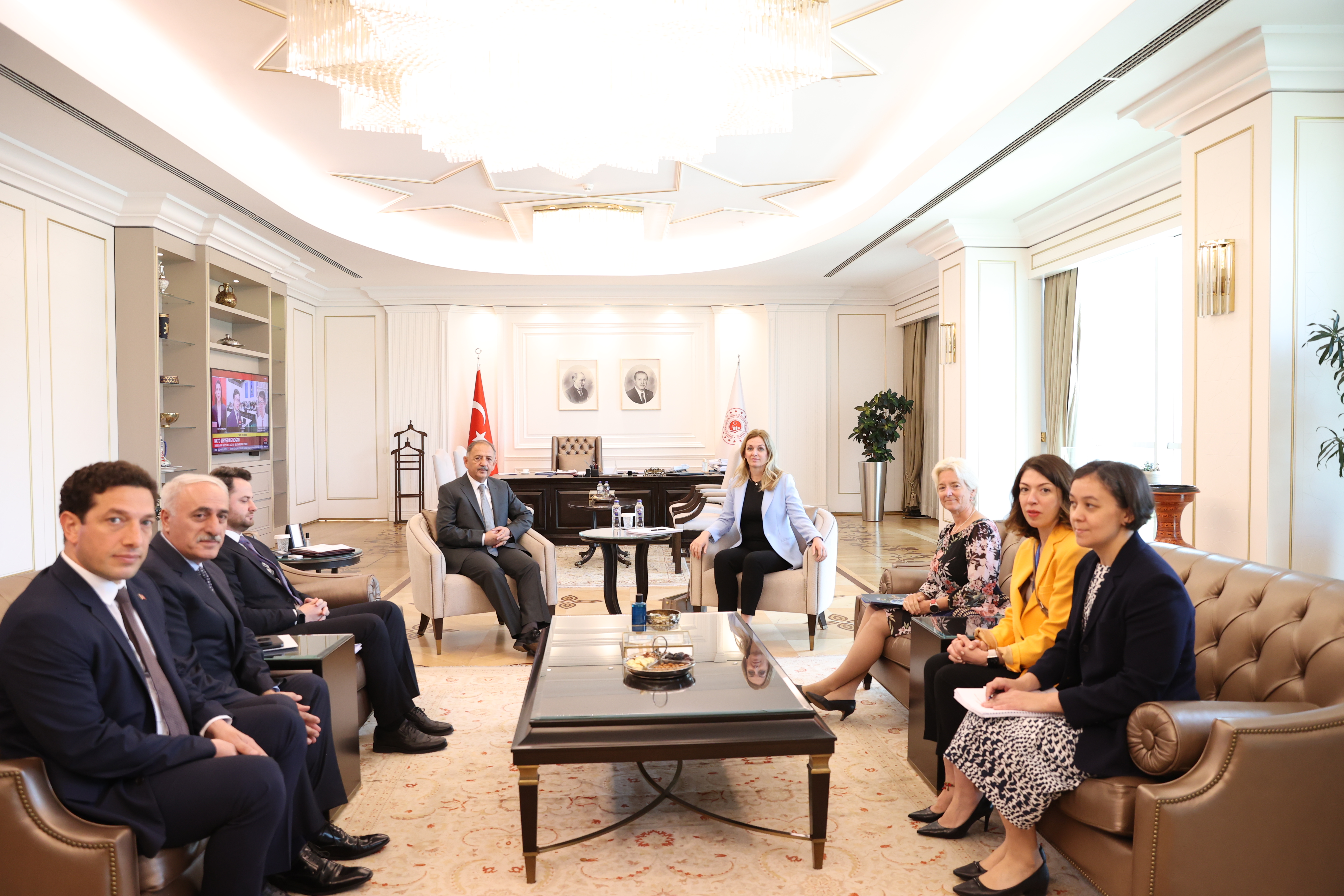 Minister Özhaseki Received UNDP Vice President Zivkovic