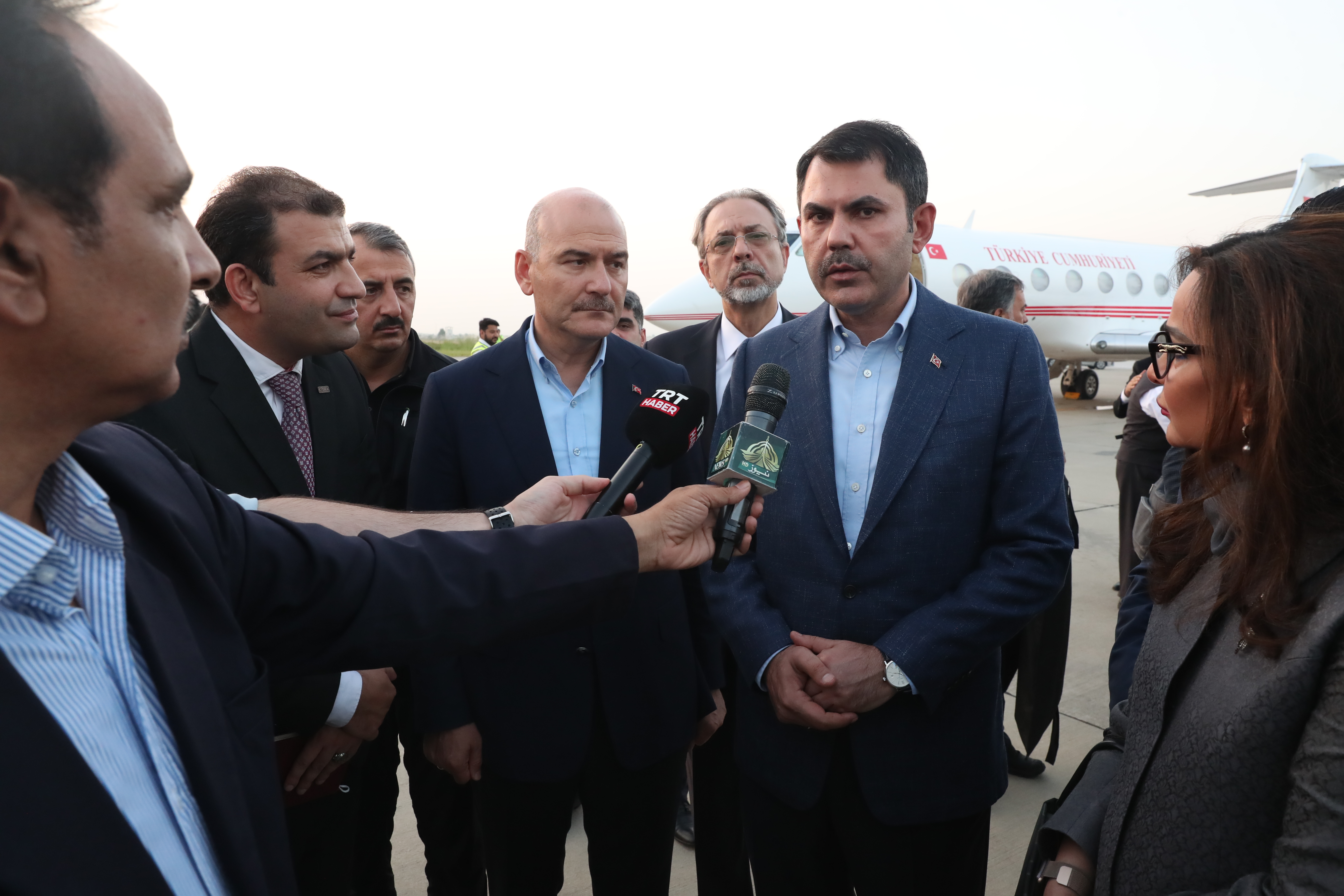 Ministers Murat Kurum and Süleyman Soylu in Pakistan, where the Flood Disaster Experienced