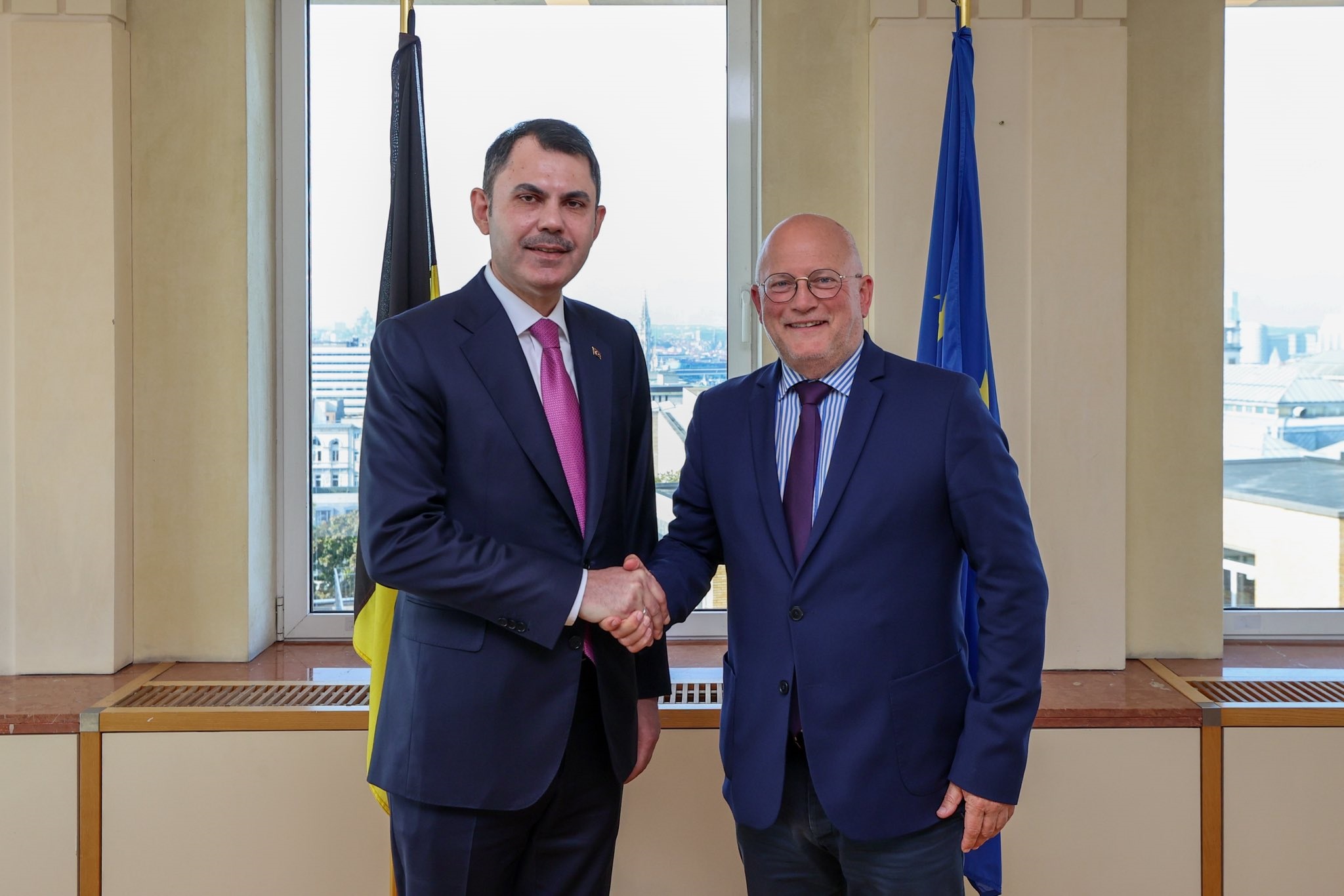 Our Minister Mr. Murat Kurum Meets with Belgian Minister of Mobility, Climate and Environmental Transition