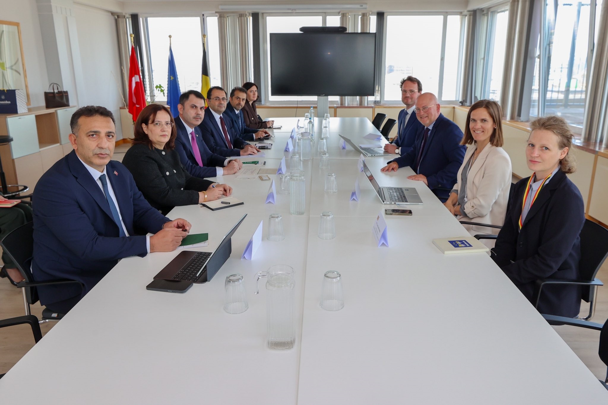 Our Minister Mr. Murat Kurum Meets with Belgian Minister of Mobility, Climate and Environmental Transition