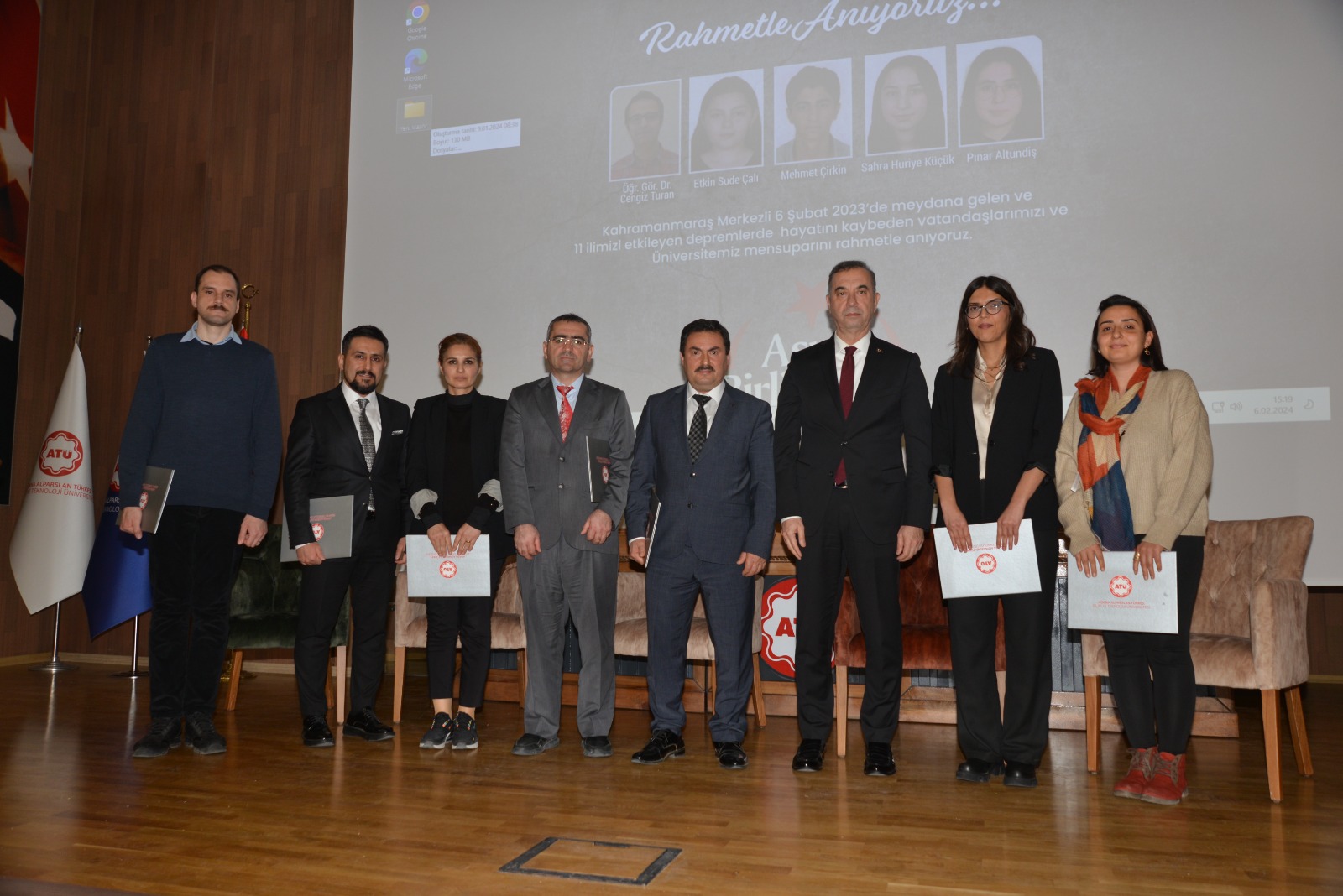 Alparslan Türkeş Bilim ve Teknoloji Üniversitesinin 6 Şubat Depremleri Anma Töreni