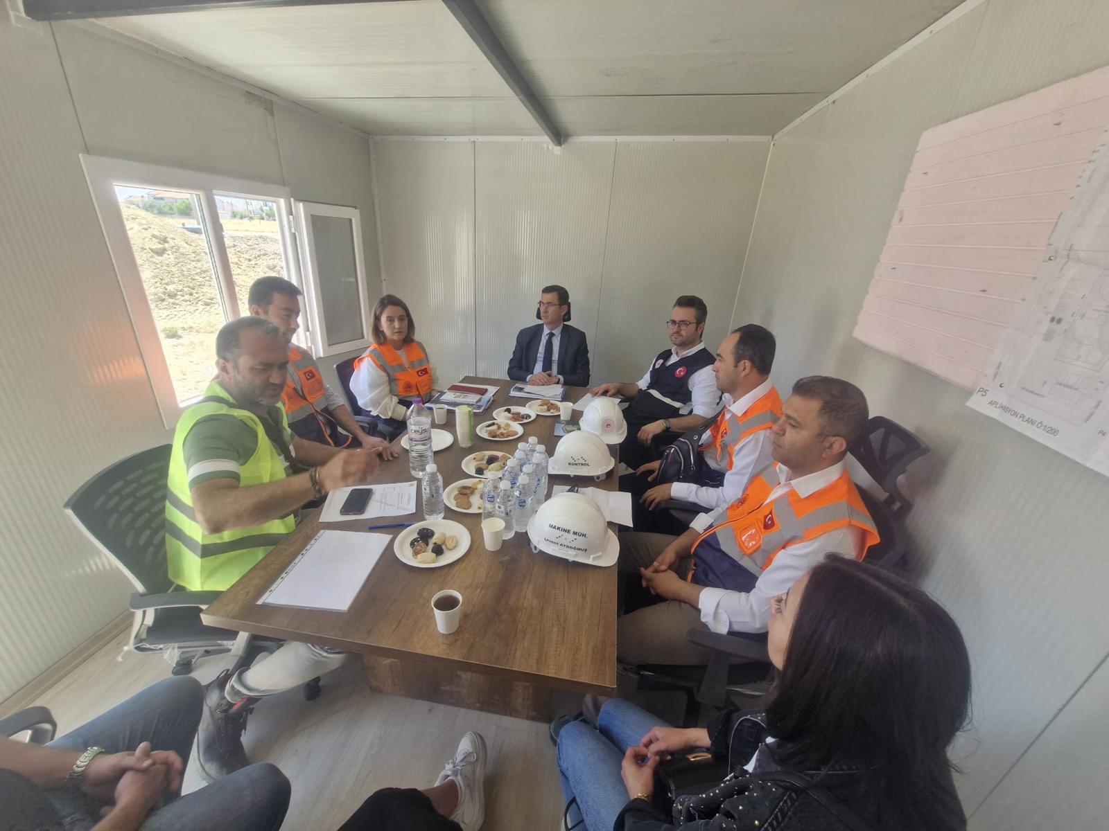 İl Müdürümüz ve Müdürlüğümüz  Yapım İşleri Kontrol Heyeti İncelemelerde Bulundu
