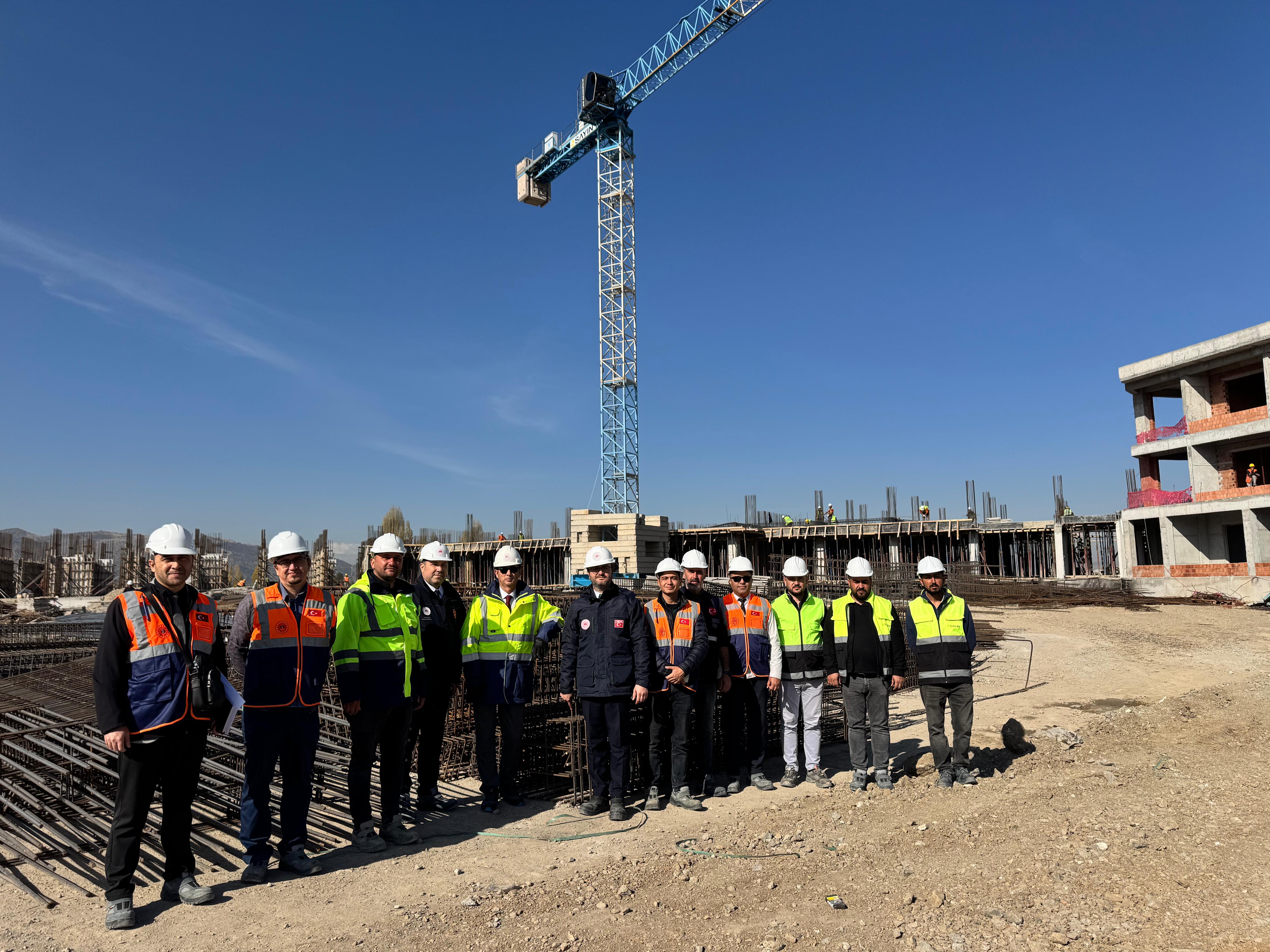 İl Müdürümüz ve Müdürlüğümüz  Yapım İşleri Kontrol Heyeti İncelemelerde Bulundu