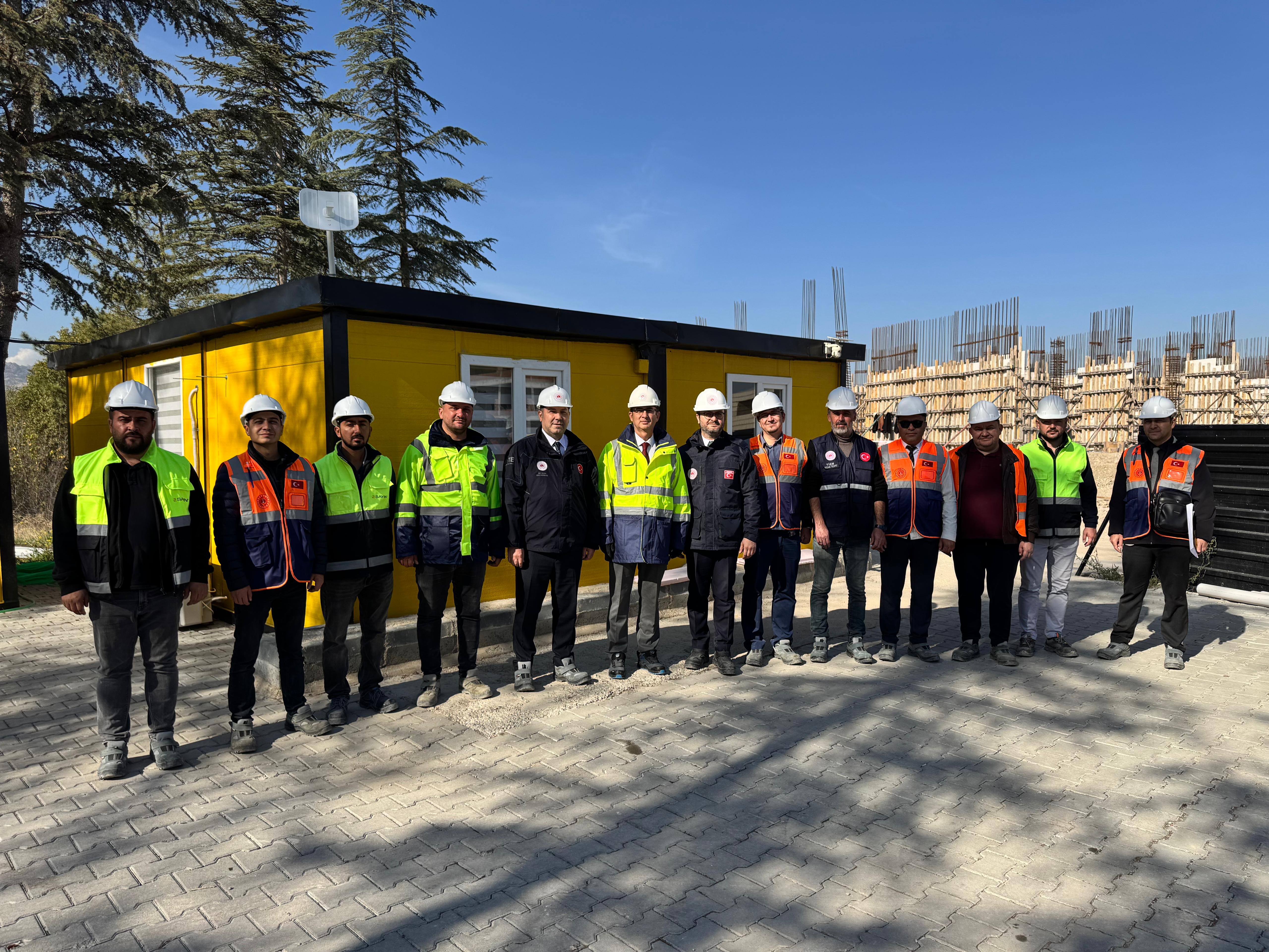 İl Müdürümüz ve Müdürlüğümüz  Yapım İşleri Kontrol Heyeti İncelemelerde Bulundu