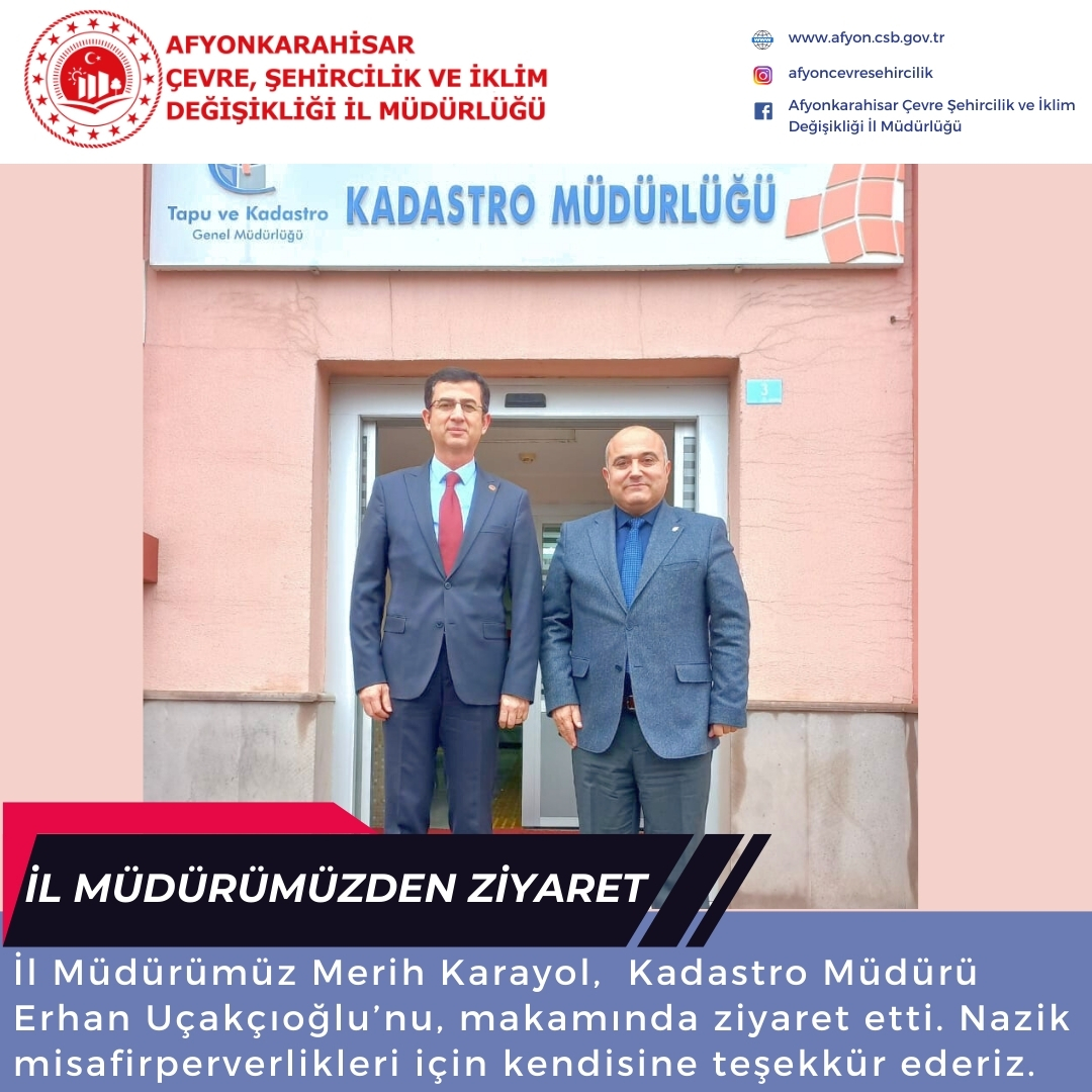 İl Müdürümüzden Ziyaret