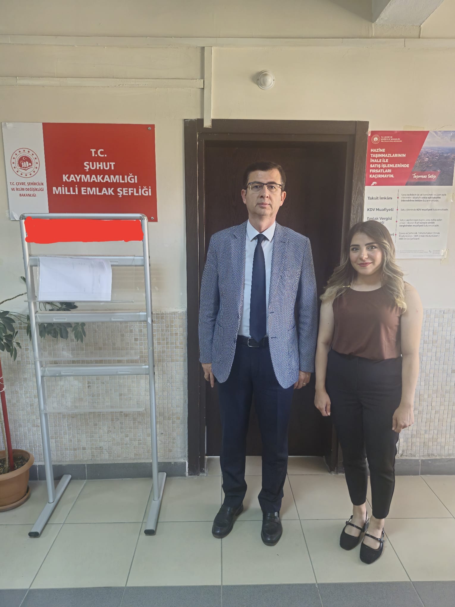 İl Müdürümüzden Şuhut Milli Emlak Şefliğimize Ziyaret