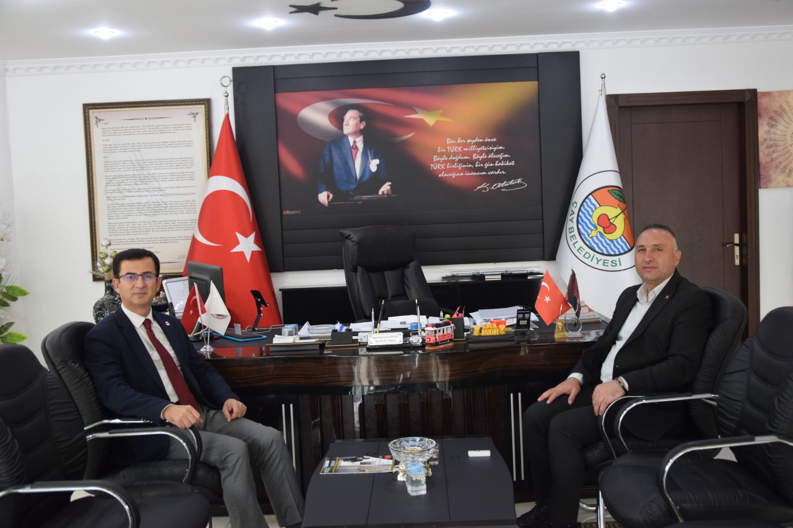 İl Müdürümüzden Çay Belediyesine Ziyaret