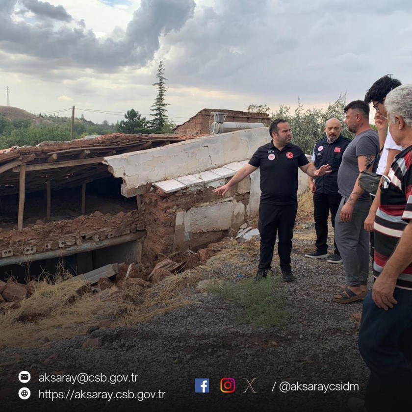 Aksaray'da dün akşam yaşanan aşırı yağış sonrası hasar gören yapılarda Müdürlüğümüz personeli tarafından hasar tespit çalışmaları tamamlanmıştır.