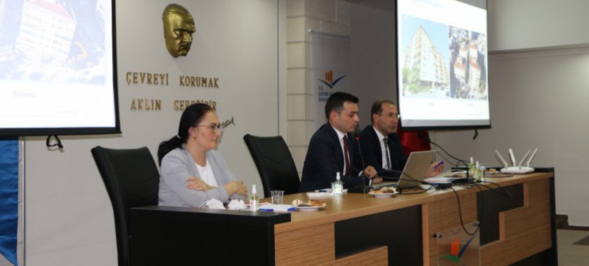 İzmir İli Büyükşehir Belediyelerine Bağlı İlçe Belediyelerine Riskli Yapıların Tespit Sürecine İlişkin Bilgilendirme Toplantısı Yapıldı.