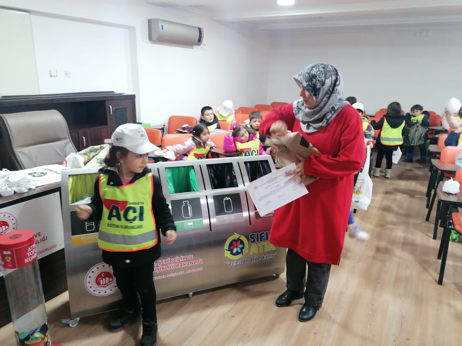 Amasya Açı Eğitim Kurumları Anaokulu Öğrencilerine Çevre Müfettişi Unvanı Verildi.