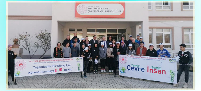 Amasya Aydınca Şehit Recep Bodur Çok Programlı Anadolu Lisesi’ de Sıfır Atık ve İklim Değişikliği Semineri Yapıldı.