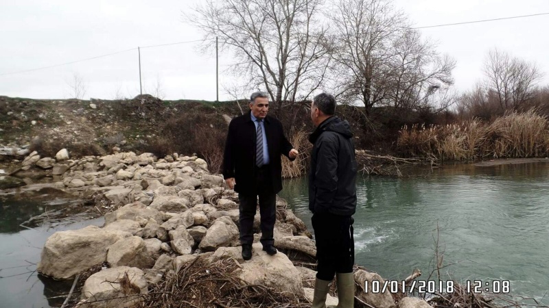 Balık Ölümleri Sonucu Çad Deresinde Birleşik Denetimlerimiz.