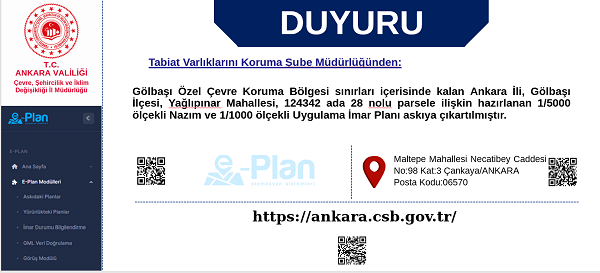 Gölbaşı Özel Çevre Koruma Bölgesi sınırları içerisinde kalan Ankara İli, Gölbaşı İlçesi, Yağlıpınar Mahallesi