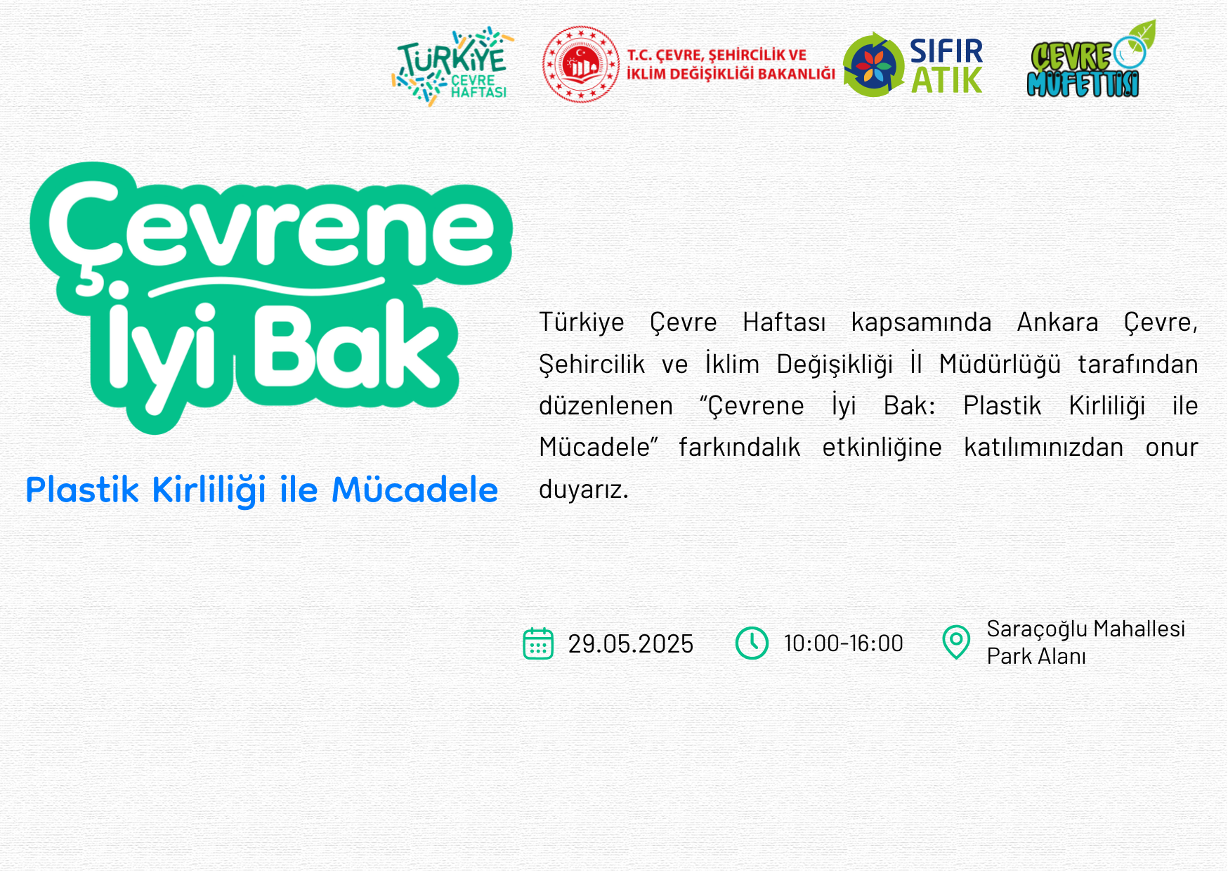 Türkiye Çevre Haftası Kapsamında Müdürlüğümüz tarafından düzenlenen 
