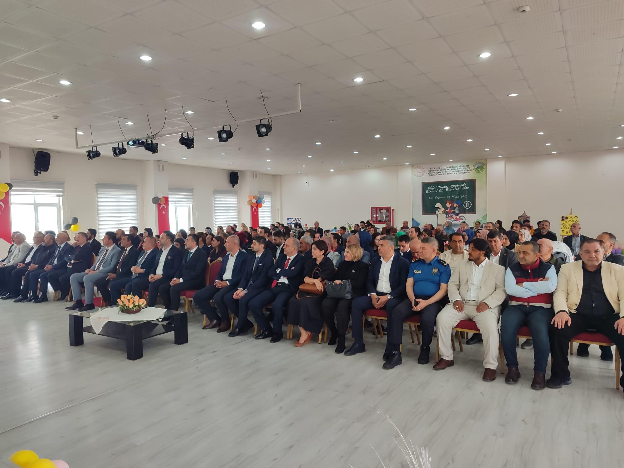 TÜRKİYE ÇEVRE HAFTASI KAPSAMINDA BALA İLÇESİ ATIK PİL TOPLAMA YARIŞMASI ÖDÜL TÖRENİ ETKİNLİĞİNE KATILIM SAĞLANMIŞTIR