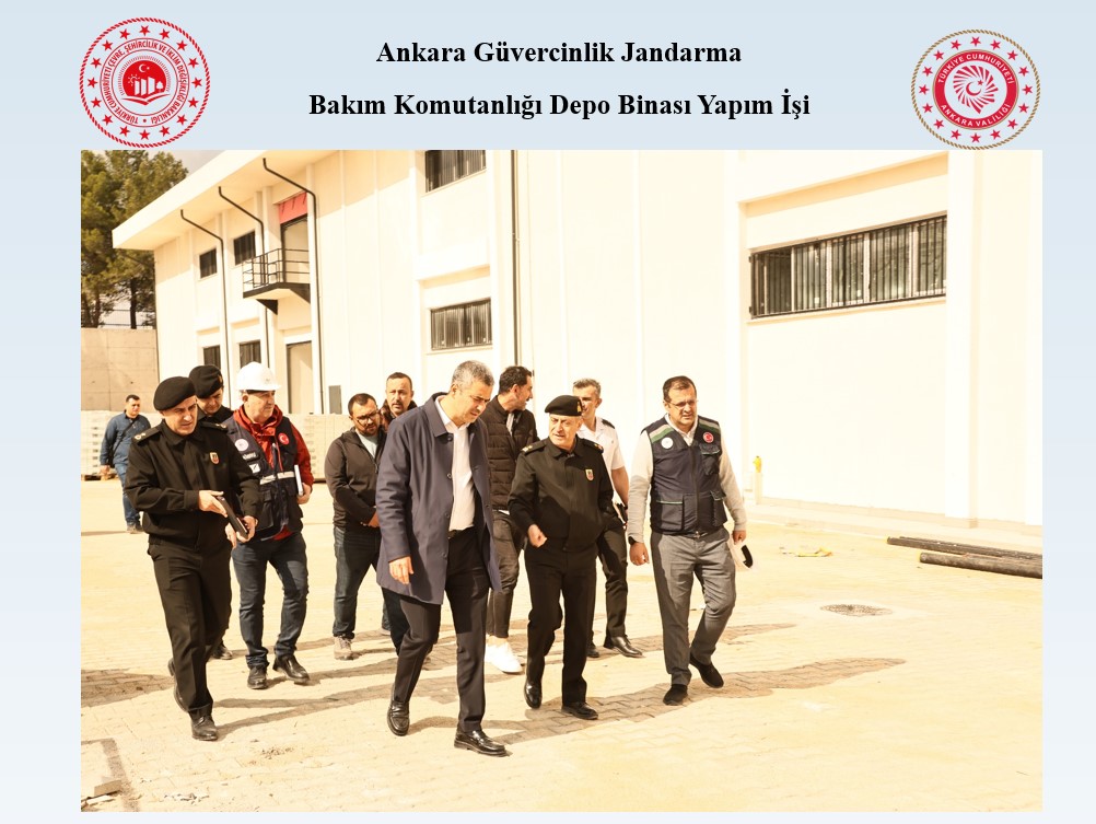 Ankara Güvercinlik Jandarma  Bakım Komutanlığı Depo Binası Yapım İşi