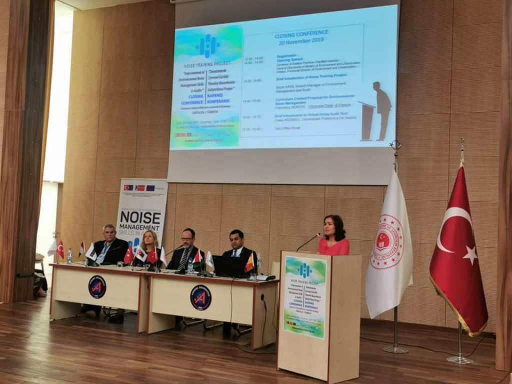 GÜRÜLTÜ EĞİTİM PROJESİ KAPANIŞ KONFERANSI ÇOK GENİŞ KATILIMLA TAMAMLANDI