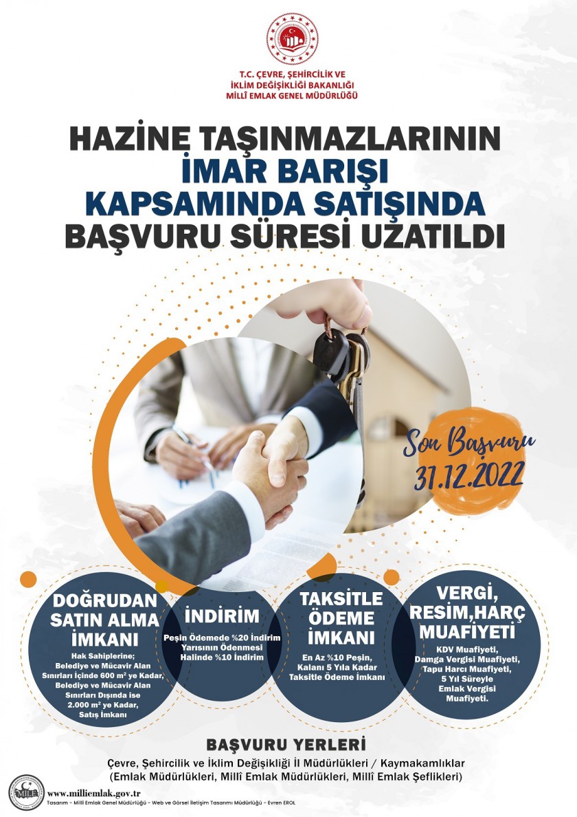 2/B ARAZİLERİ İLE TARIM ARAZİLERİNİN SATIŞINDA BAŞVURU VE ÖDEME SÜRELERİ UZATILDI