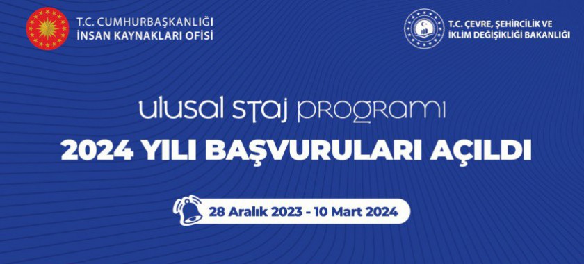 Ulusal Staj Programı 2024 Yılı Başvuruları Başladı