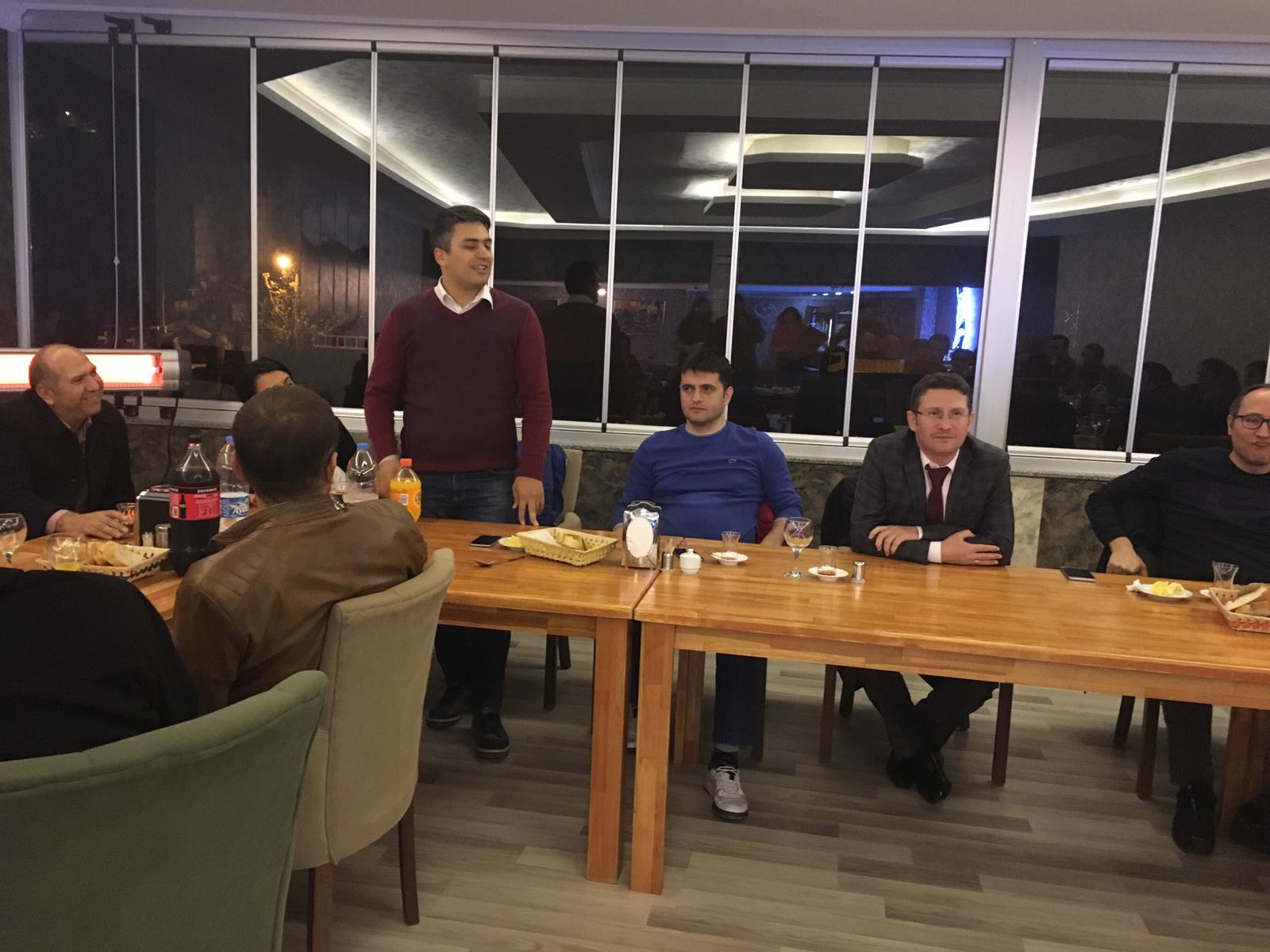 Sn. Ali KARA 'nın Tayini Nedeniyle Müdürlüğümüzce Yemek Düzenlenmiştir