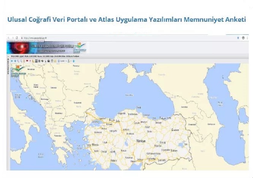Ulusal Coğrafi Veri Portalı ve Atlas Uygulama Yazılımları Memnuniyet Anketi
