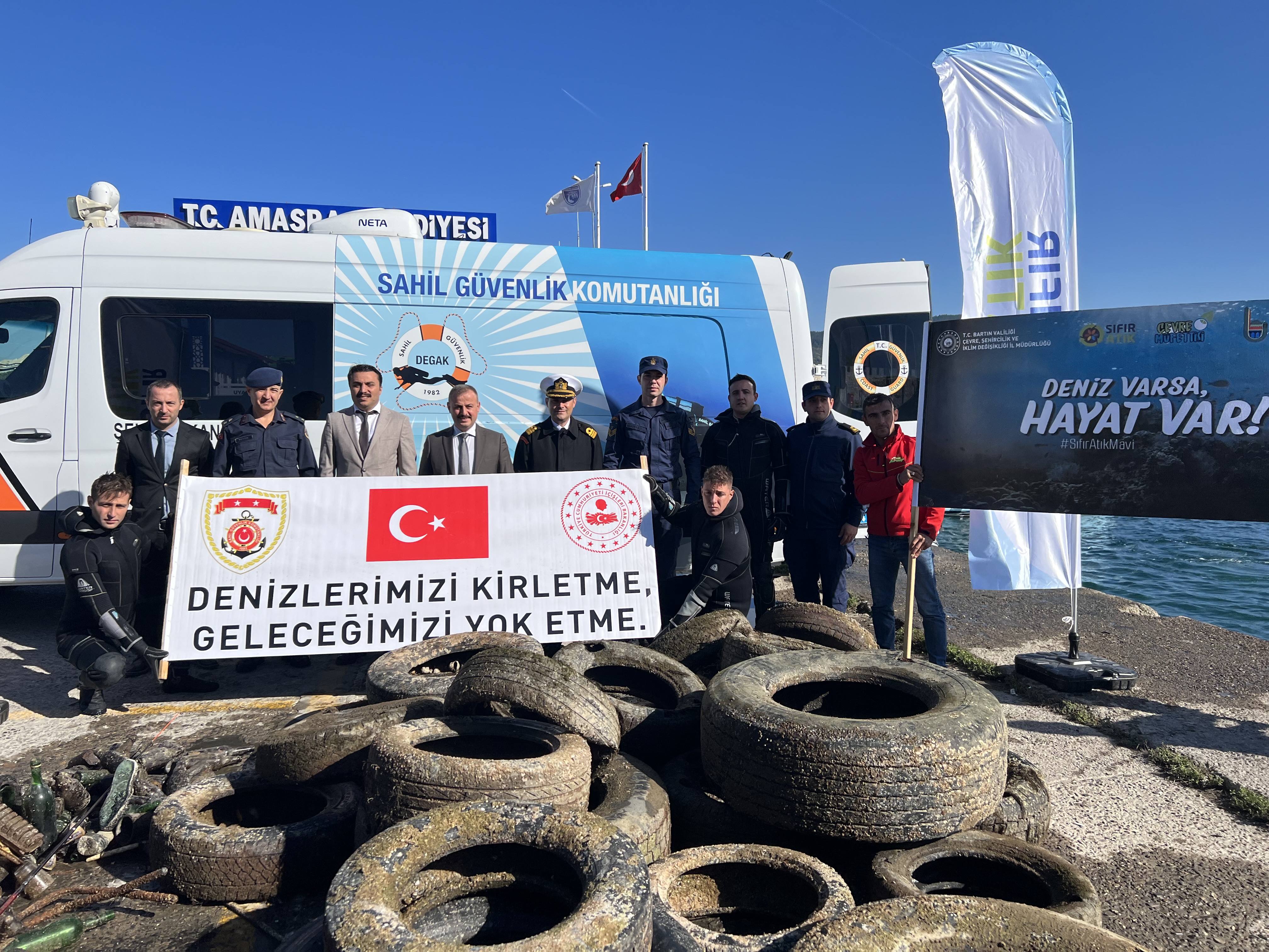 Amasra Büyük Liman Mevkiinde Deniz Dibi Temizliği Etkinliği Düzenlendi