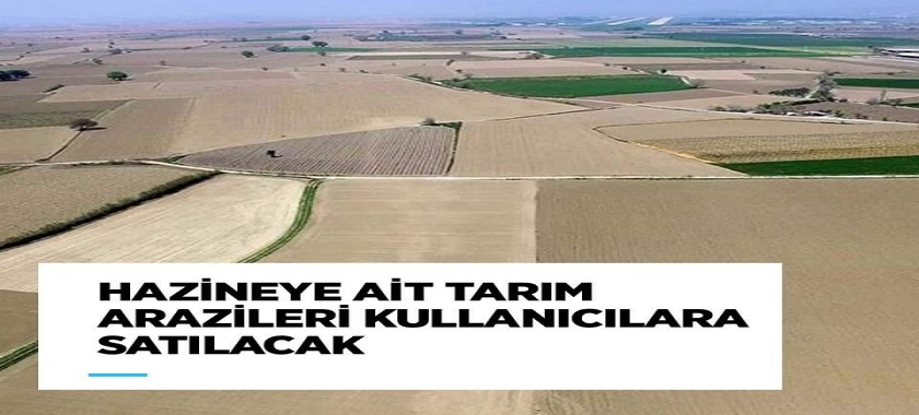 Hazineye Ait Tarım Arazileri Kullanıcılara Satılacak