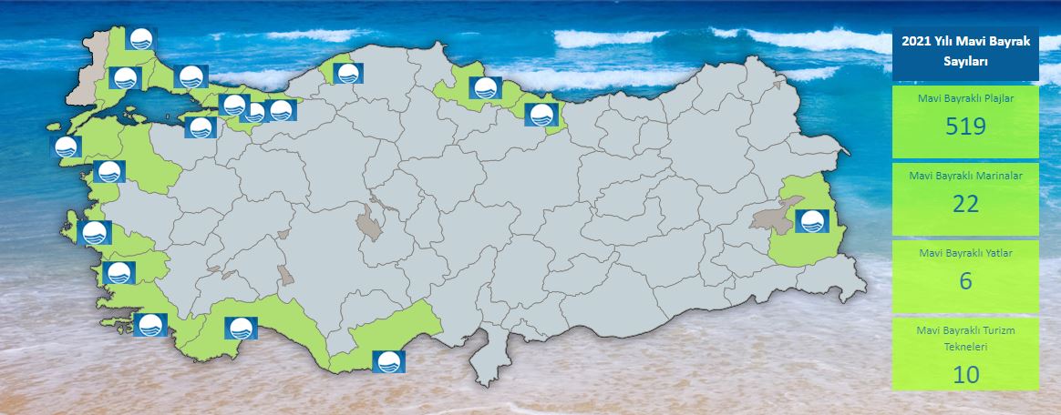 İnkum Plajı Mavi Bayraklı Plaj Oldu