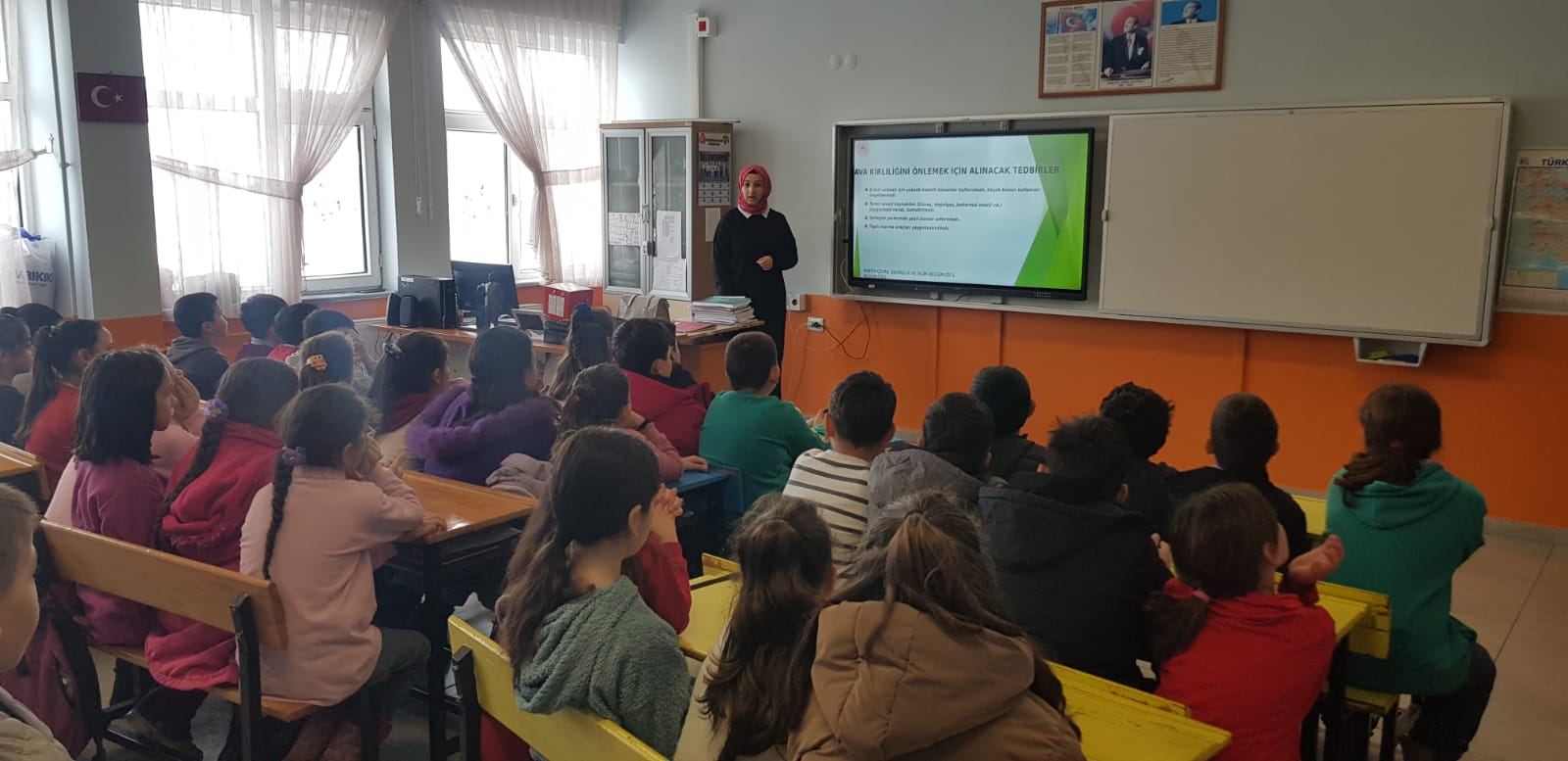 Terkehaliller İlkokulunda 3. ve 4. Sınıf öğrencilerine 
