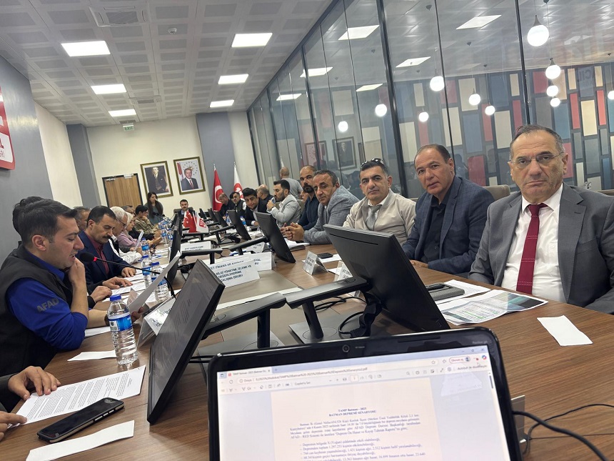 AFAD İl Müdürlüğünde Masa Başı Tatbikatına Katıldık