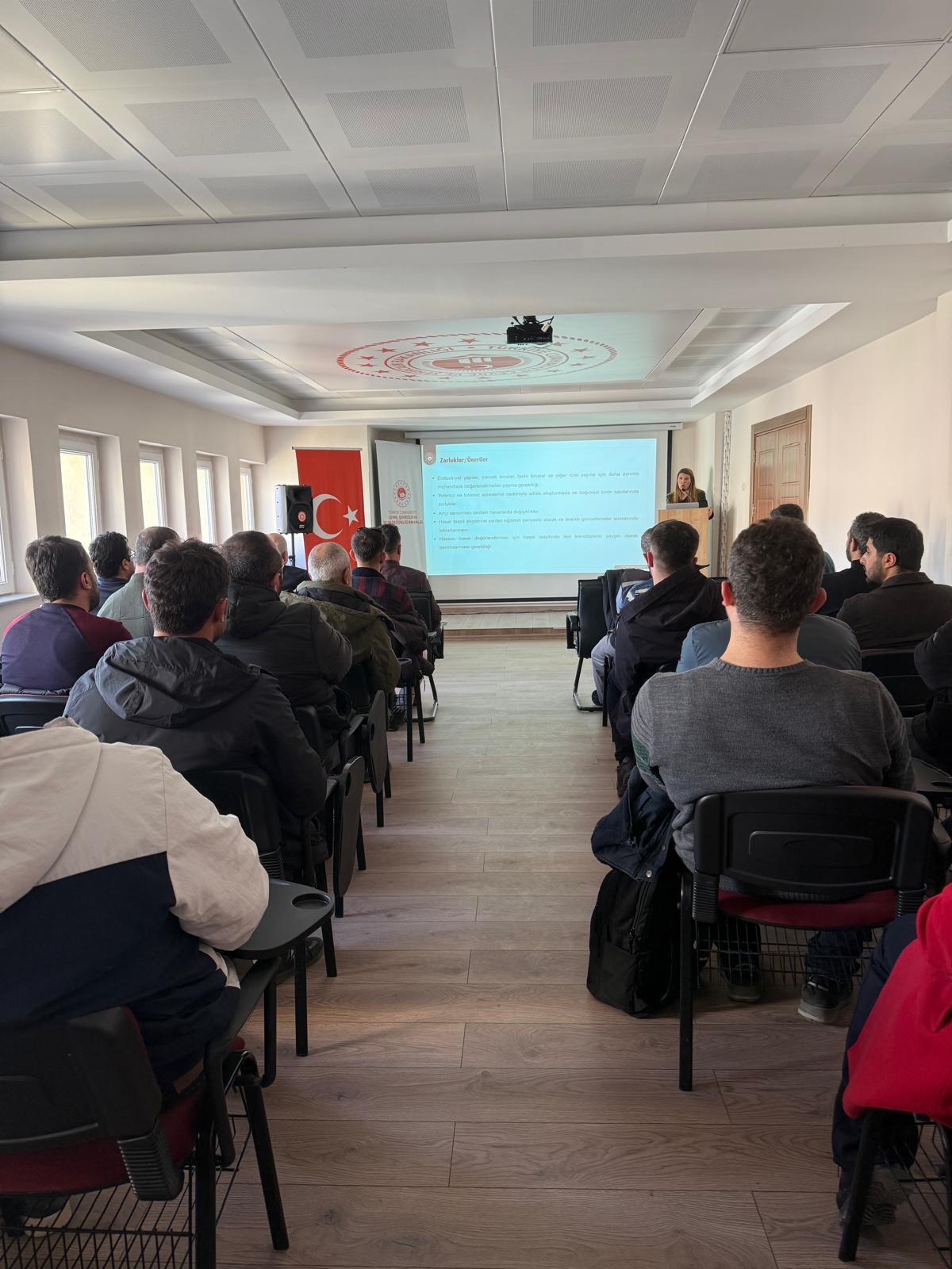 Afetler Sonrası Hasar Tespiti Eğitimi Gerçekleştirildi