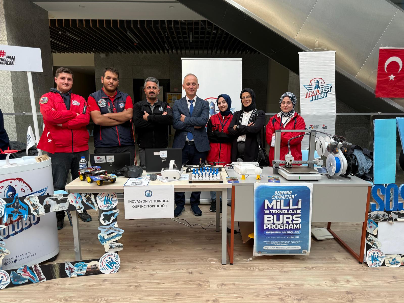 Bayburt Üniversitesi Topluluk Tanıtım Günleri'nde, Teknofest Topluluğu ve yeni kurulan İnovasyon ve Teknoloji Topluluğu Etkinlikleri