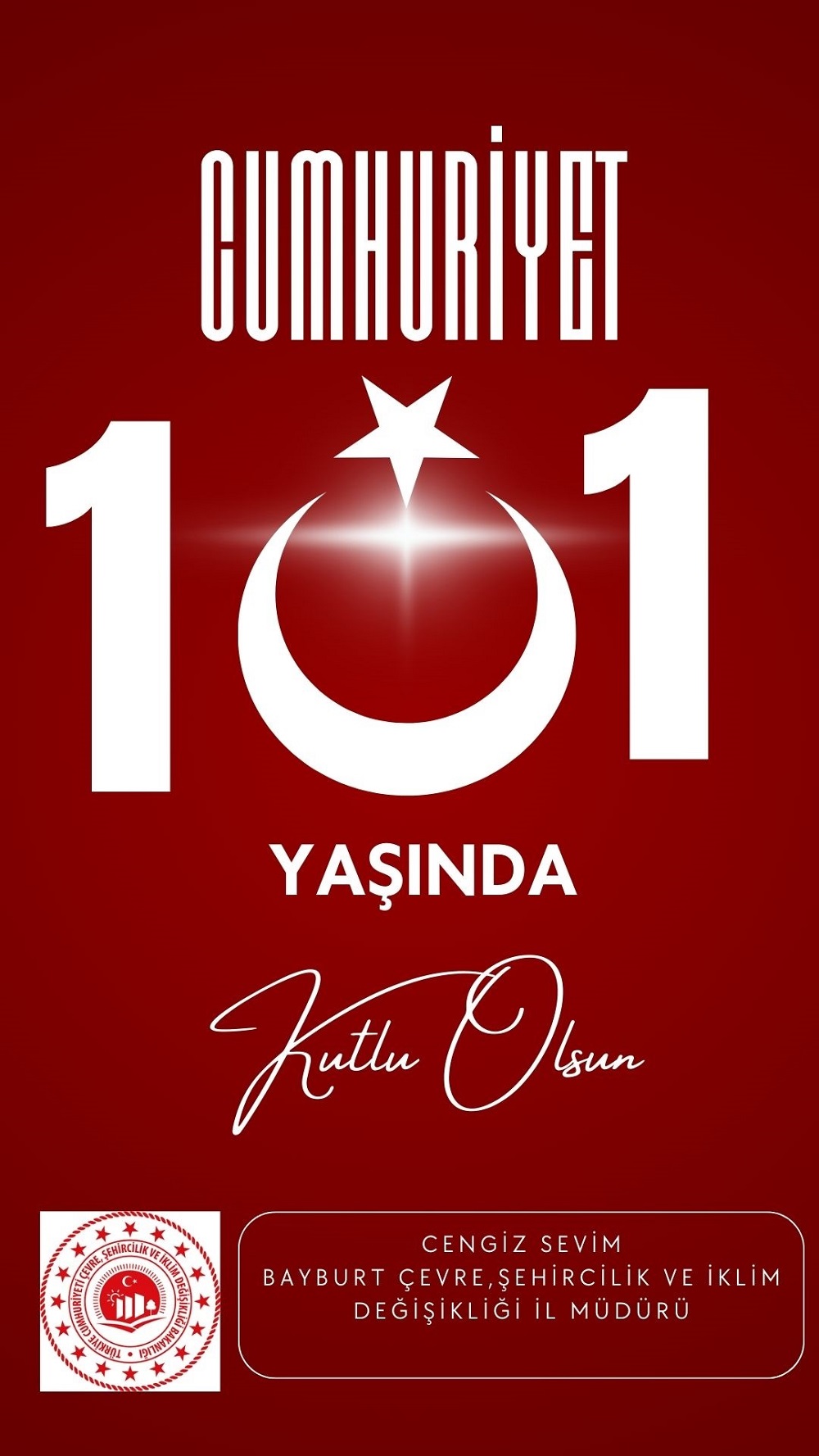 CUMHURİYET 101 YAŞINDA.CUMHURİYET'İN 101.YILI KUTLU OLSUN.