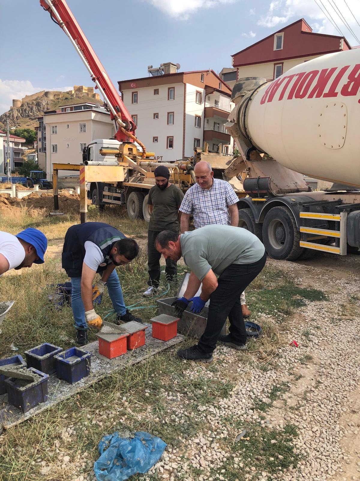İl Müdürlüğümüz Personellerince Beton Numunesi Örneği Alınmıştır