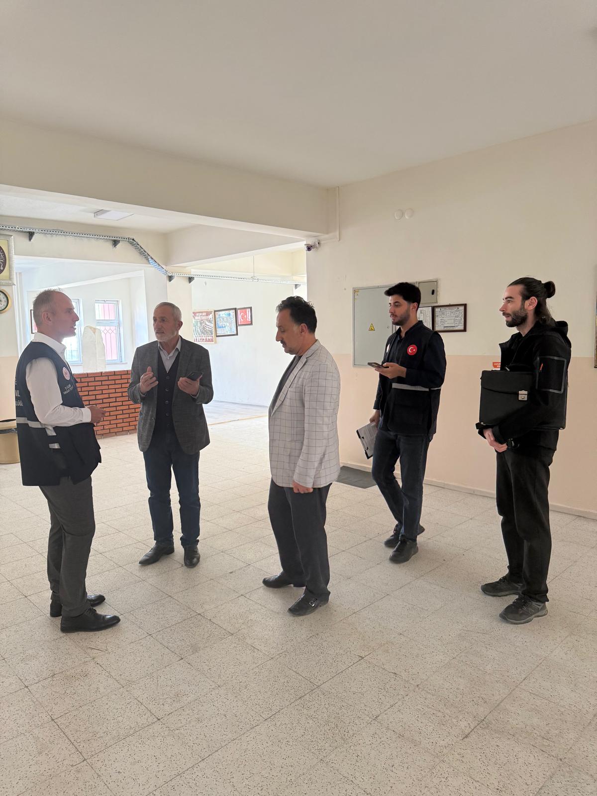 İl Müdürümüz ve Müdürlüğümüz Yapım İşleri Kontrol Heyeti İncelemelerde Bulundu