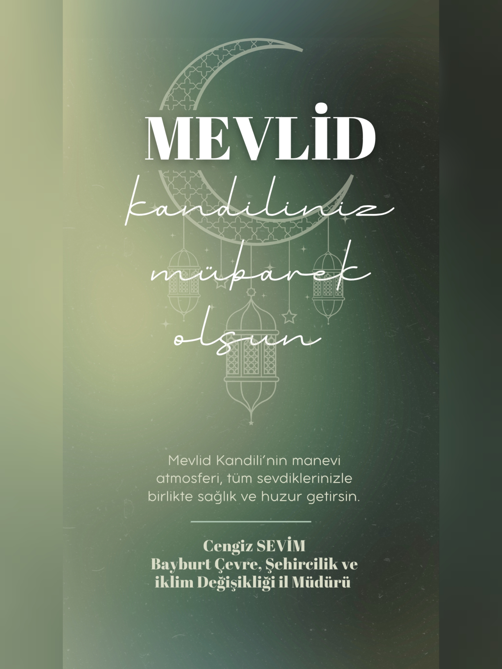 Mevlid Kandiliniz Kutlu Olsun