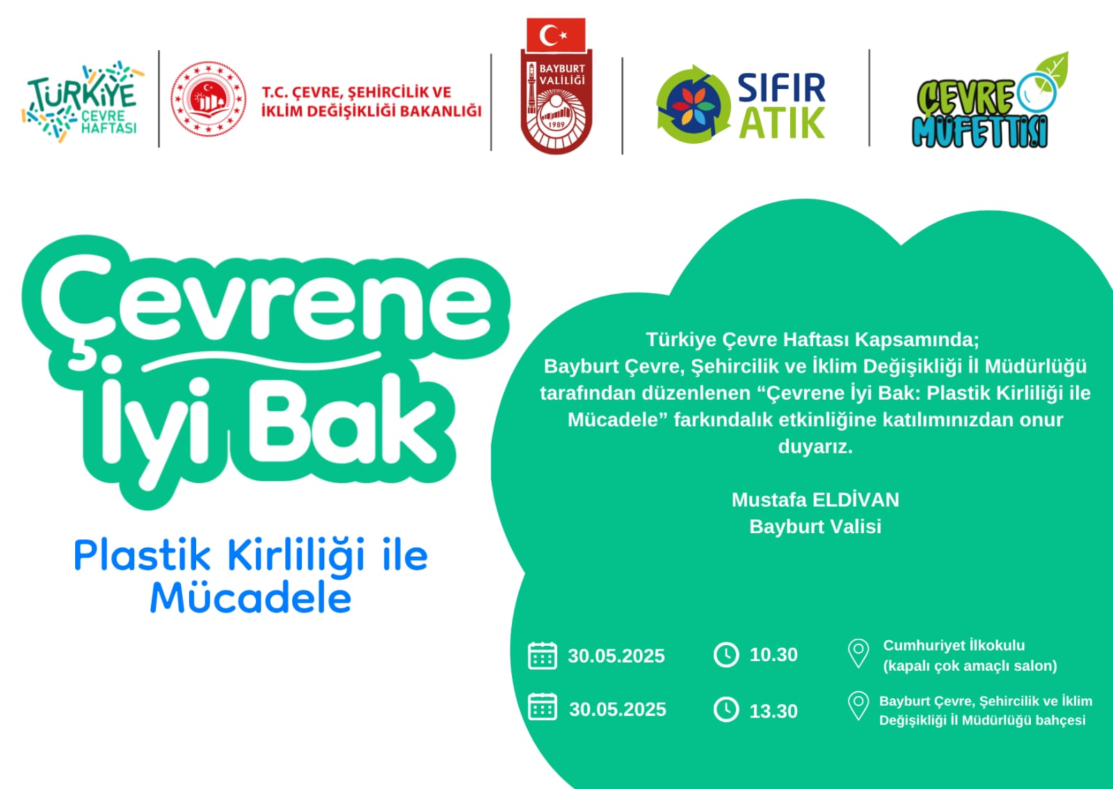 Türkiye Çevre Haftası Etkinlikleri Davetiyemiz.
