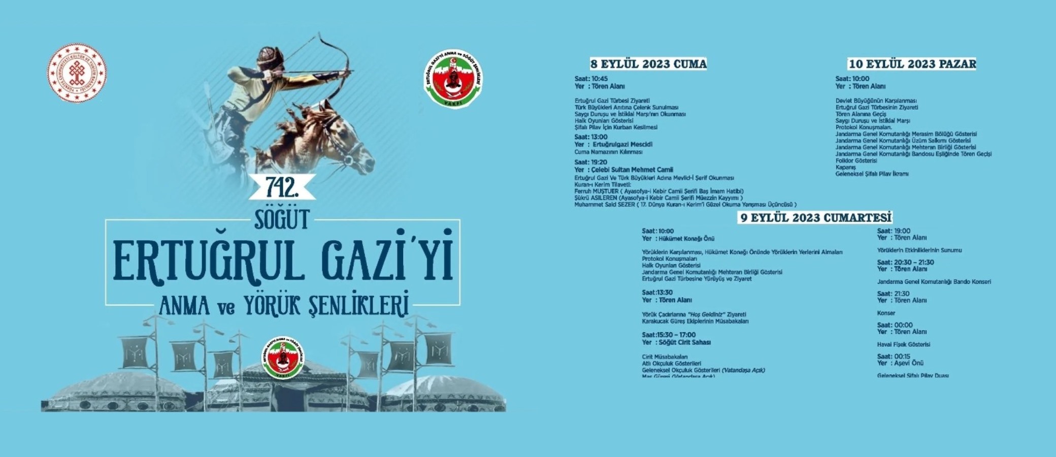 742. SÖĞÜT ERTUĞRULGAZİYİ ANMA VE YÖRÜK ŞENLİKLERİ