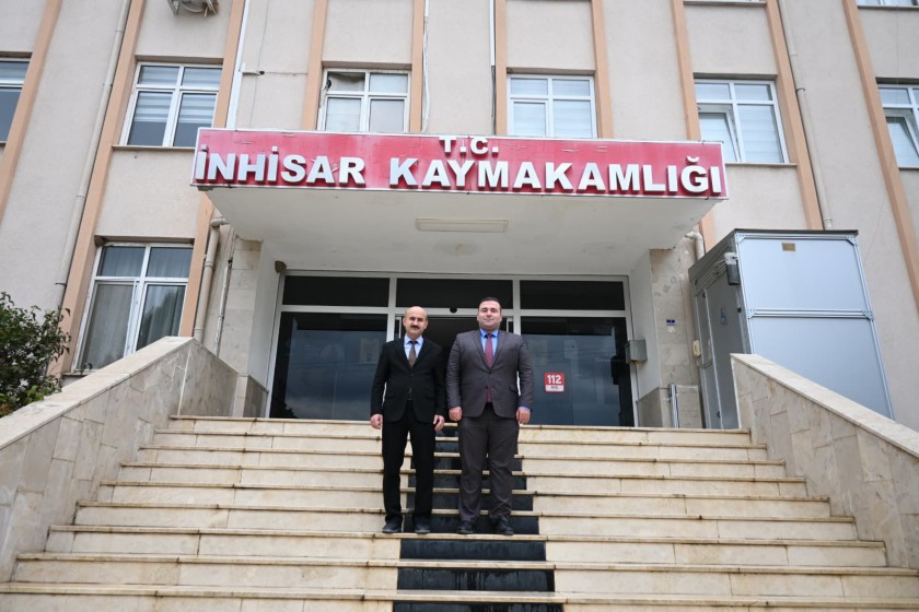 İl Müdürümüz Sayın Engin ÖZTÜRK, İnhisar Kaymakamı Sayın Mücahit ÜNAL'a ziyarette bulundu.